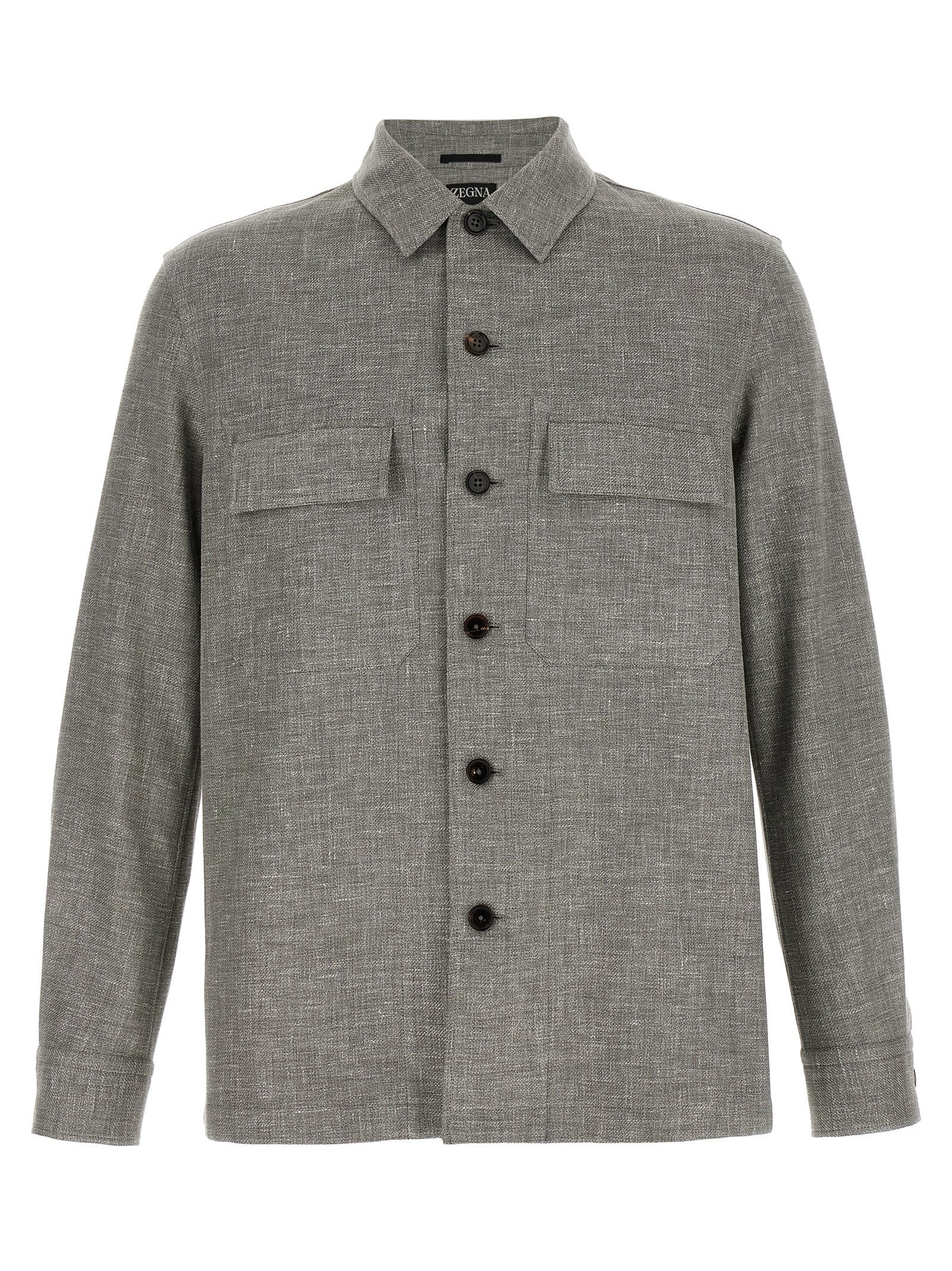 Zegna Men 'Crossover' Overshirt ZEGNA