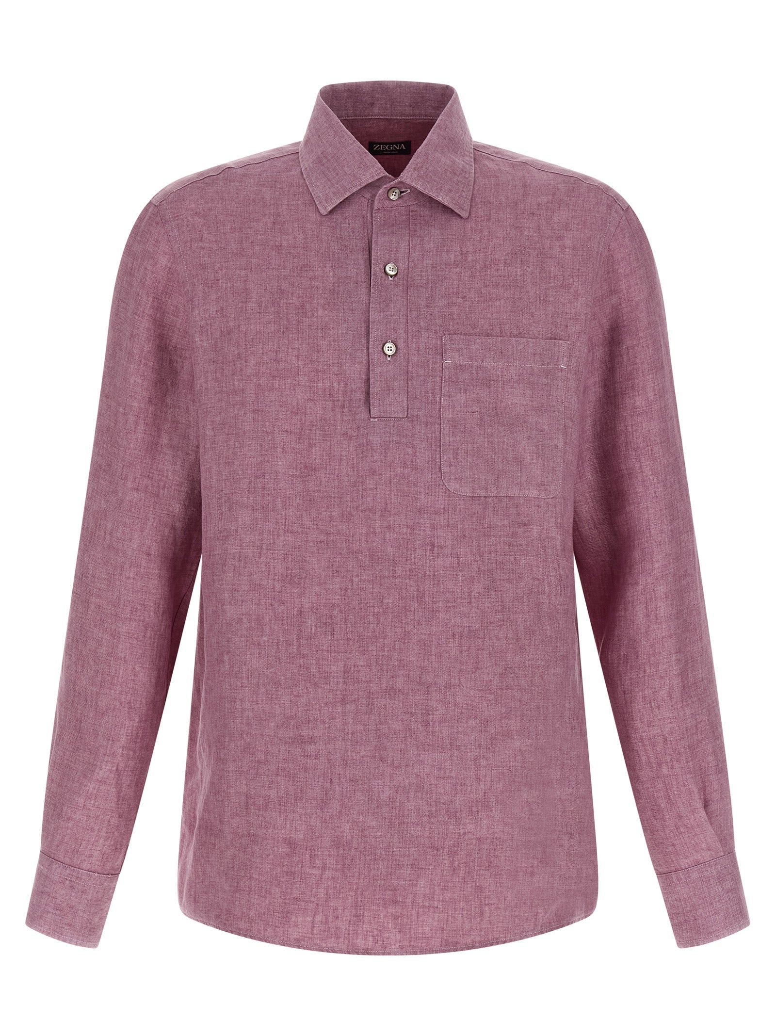 Zegna Men 'Oasi Lino' Polo Shirt ZEGNA