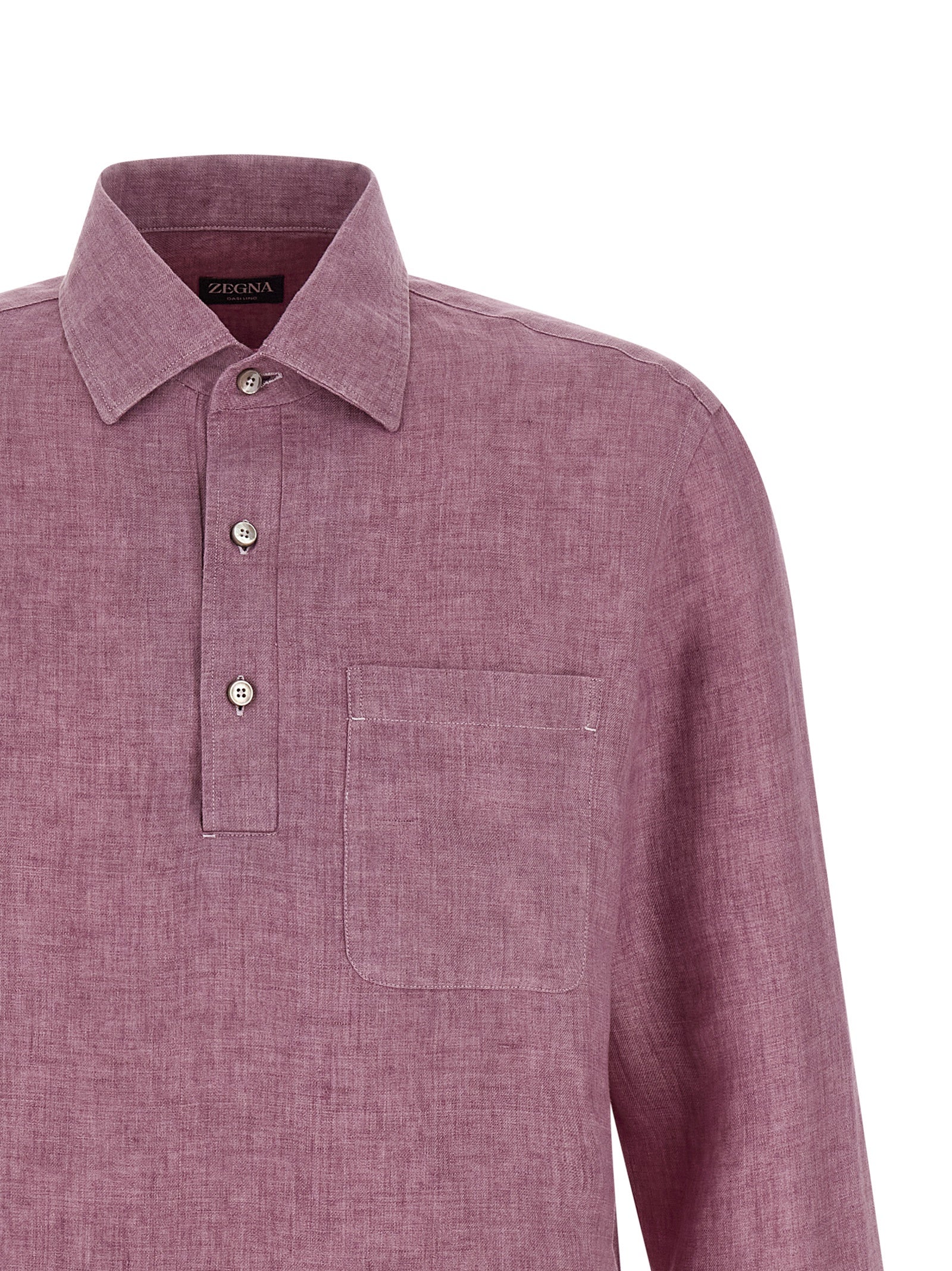Zegna Men 'Oasi Lino' Polo Shirt ZEGNA