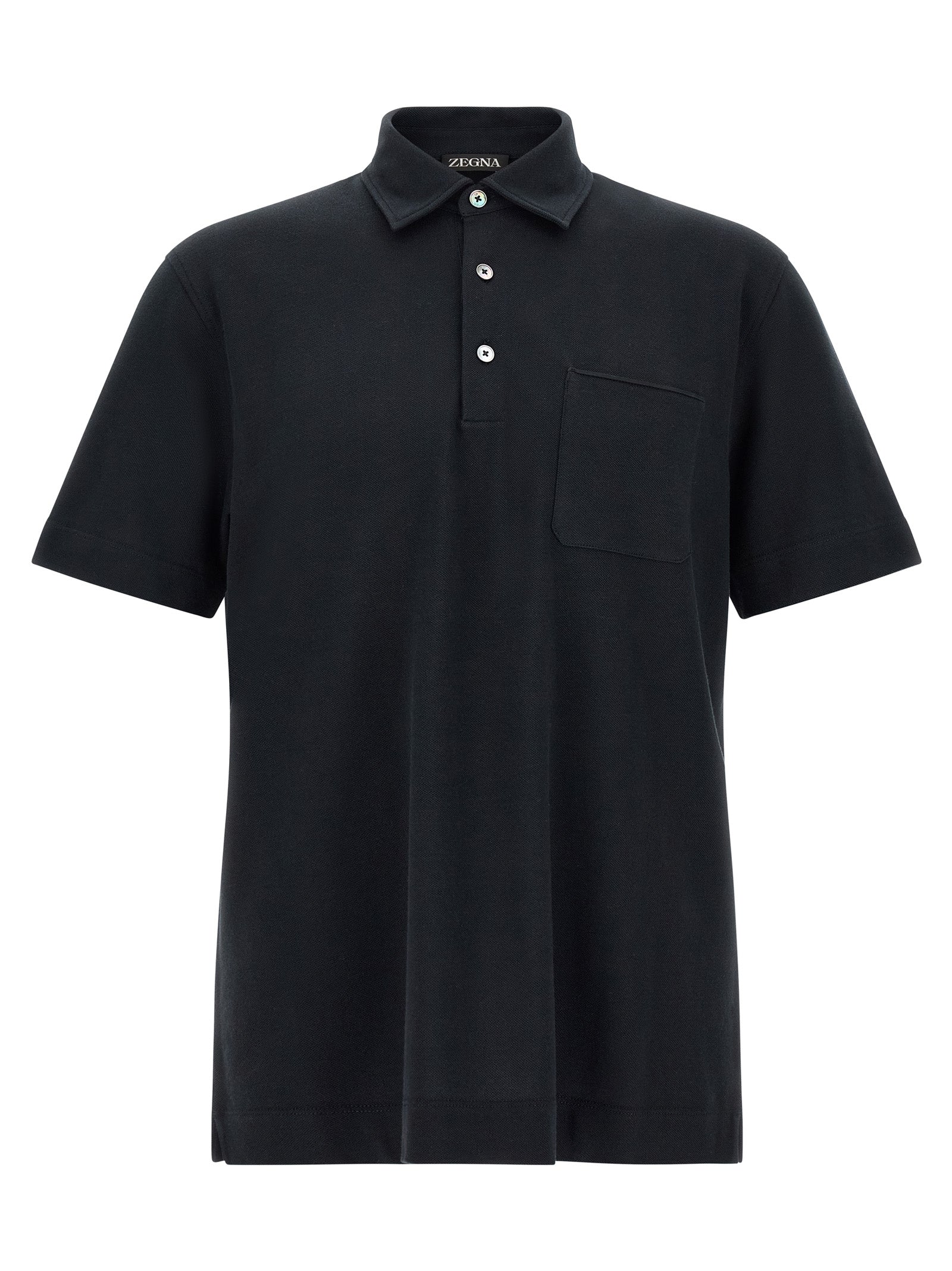 Zegna Men Polo Shirt With Pocket ZEGNA