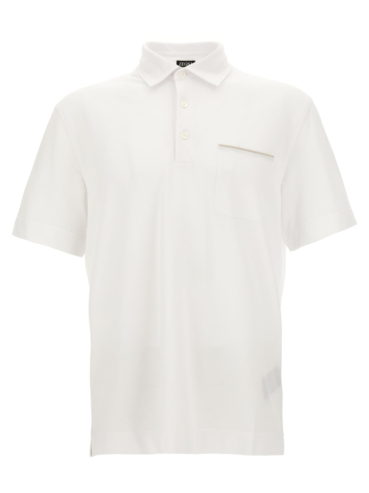 Zegna Men Piqué Cotton Polo Shirt ZEGNA