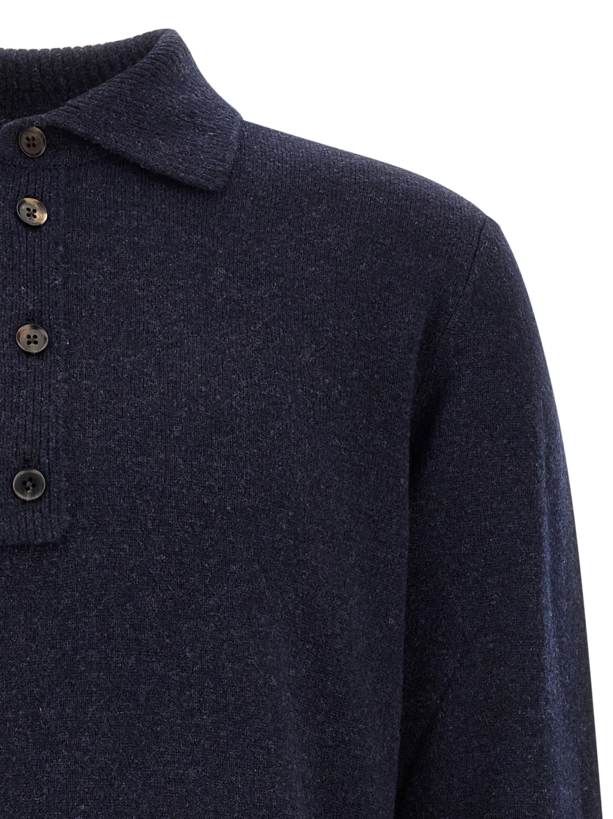 Zegna Men Wool And Cashmere Polo Shirt ZEGNA