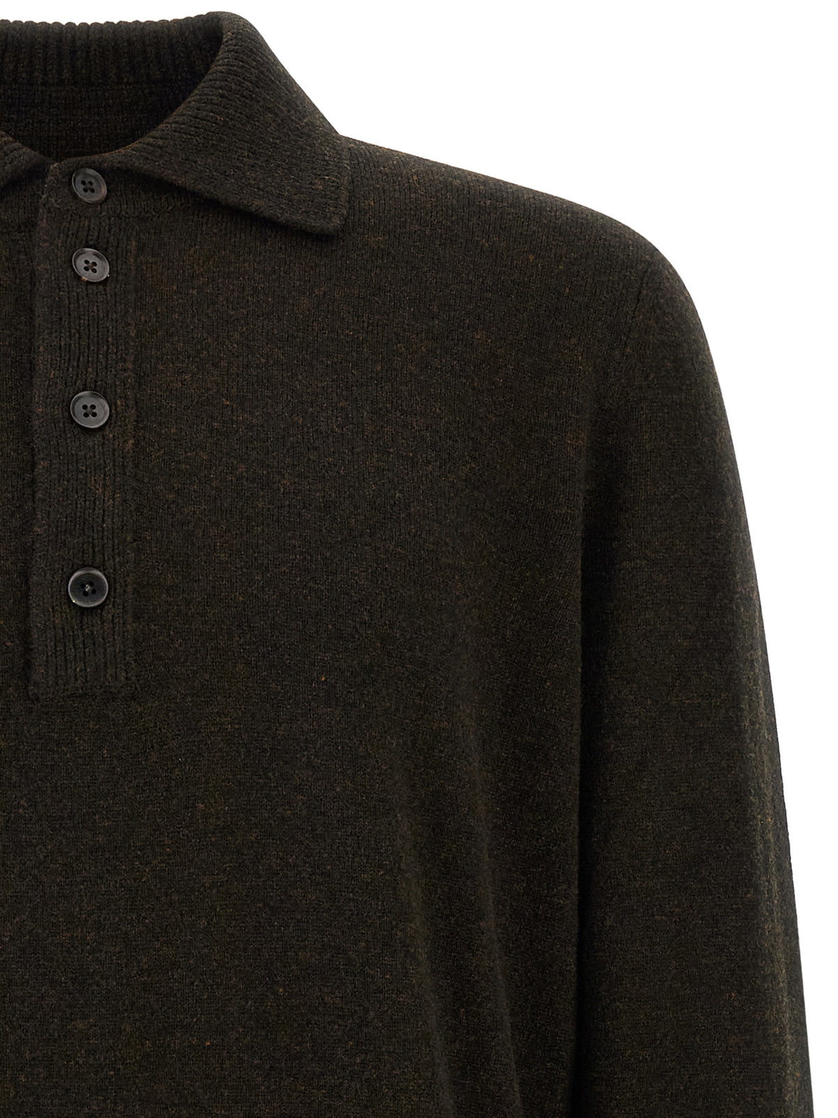 Zegna Men Wool And Cashmere Polo Shirt ZEGNA