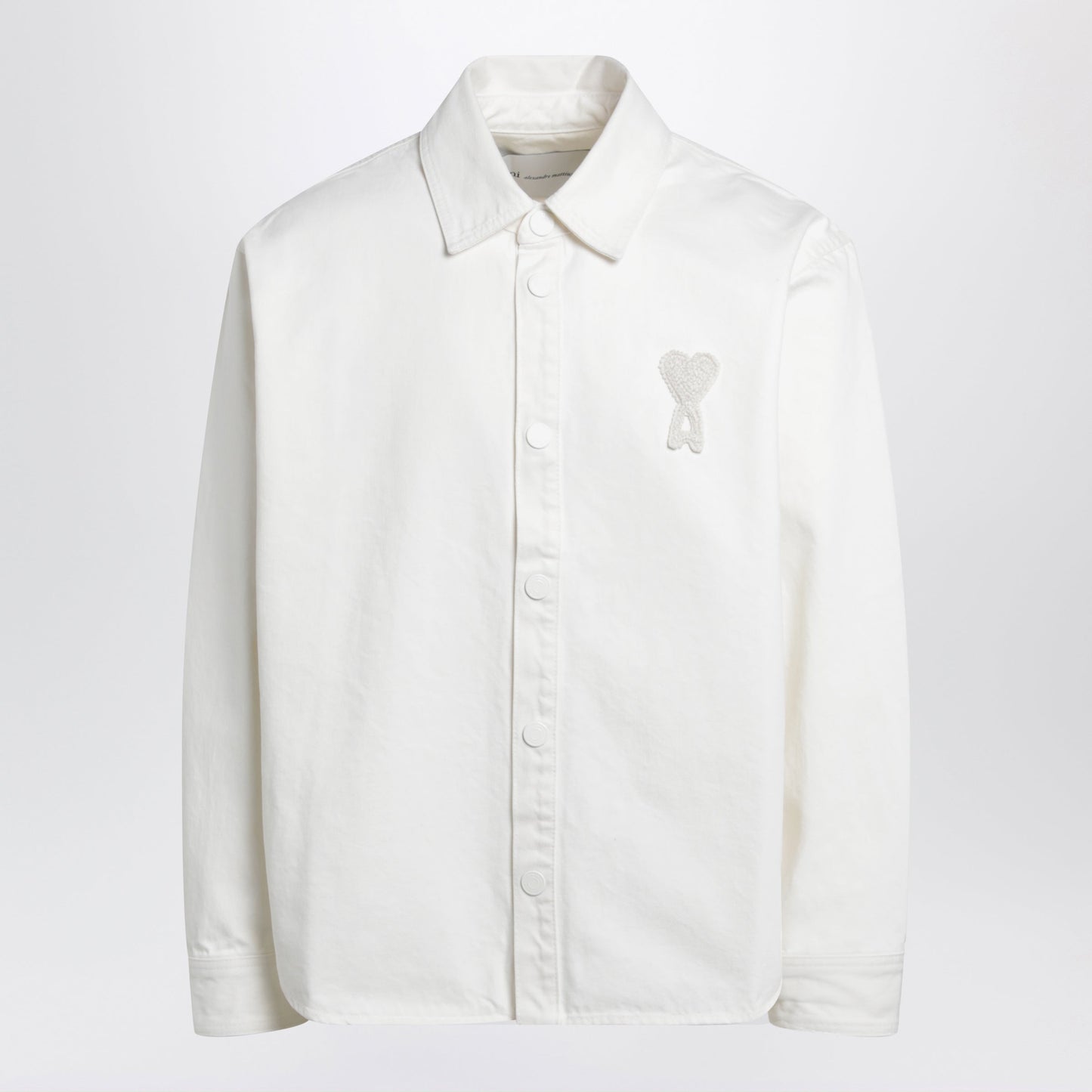 Ami Paris Cream Ami De Coeur Shirt By Ami Paris Men AMI PARIS