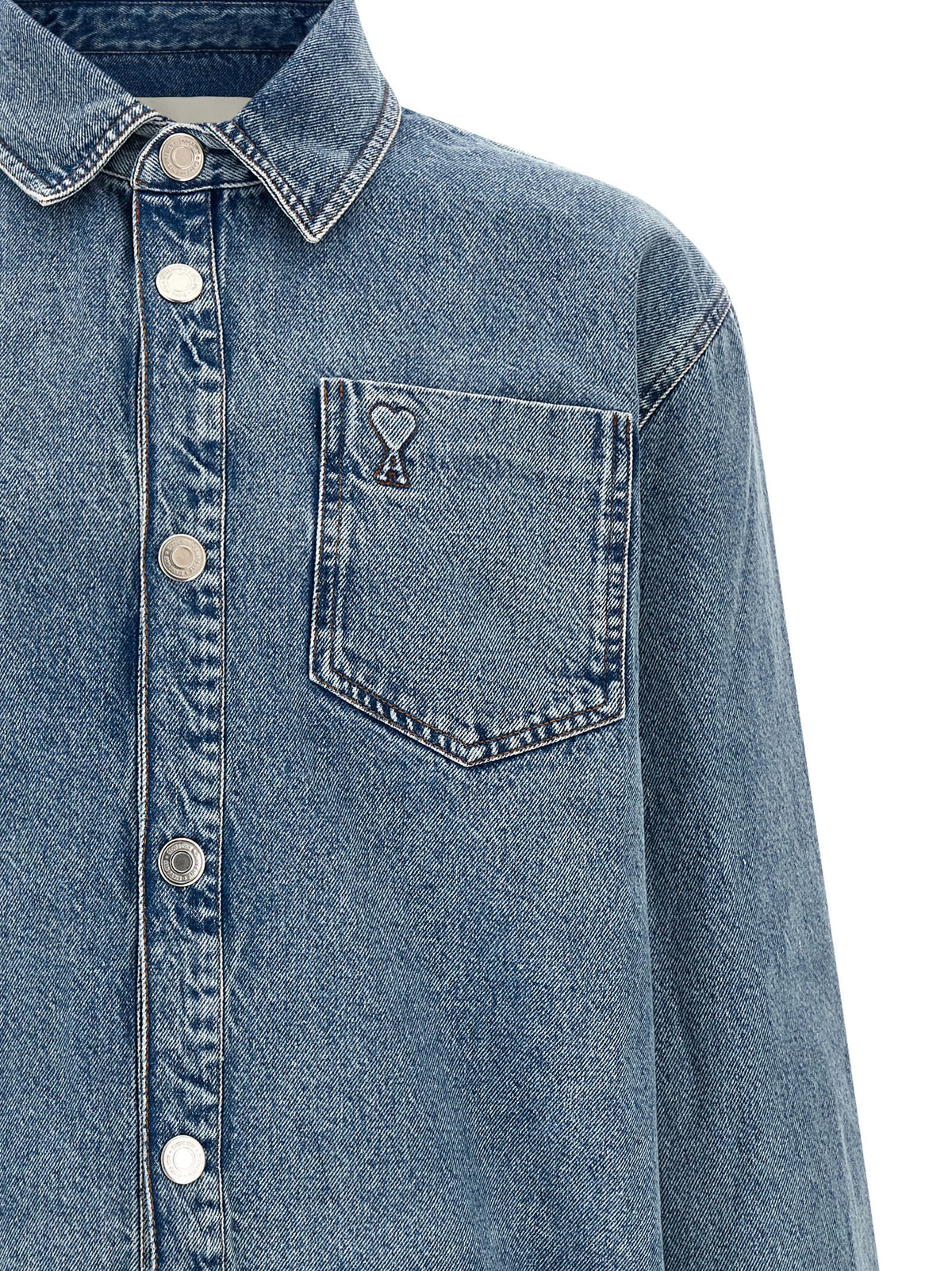 Ami Paris Unisex 'Ami De Coeur' Overshirt AMI PARIS