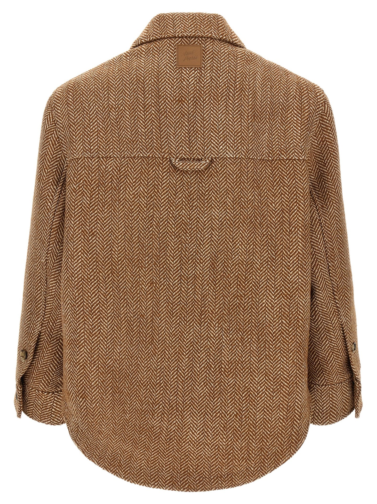 Ami Paris Women Chevron Wool Overshirt AMI PARIS
