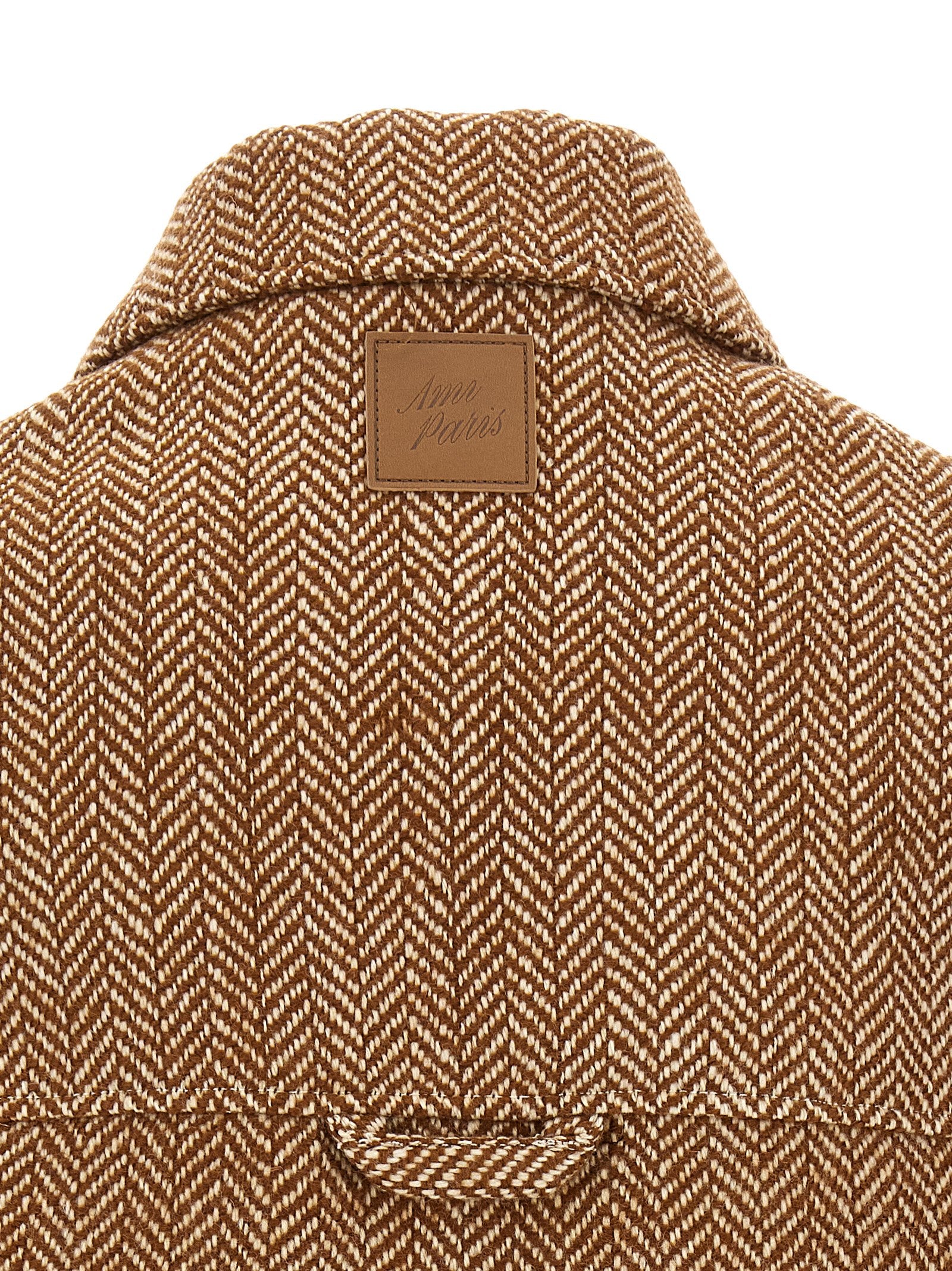 Ami Paris Women Chevron Wool Overshirt AMI PARIS