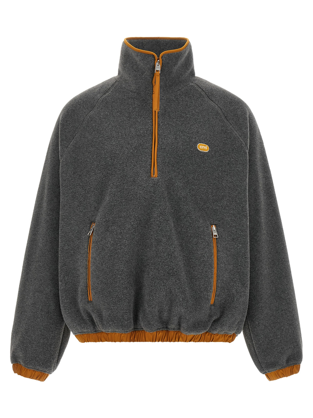 Ami Paris Unisex Orange Grey Vareuse Sweatshirt AMI PARIS