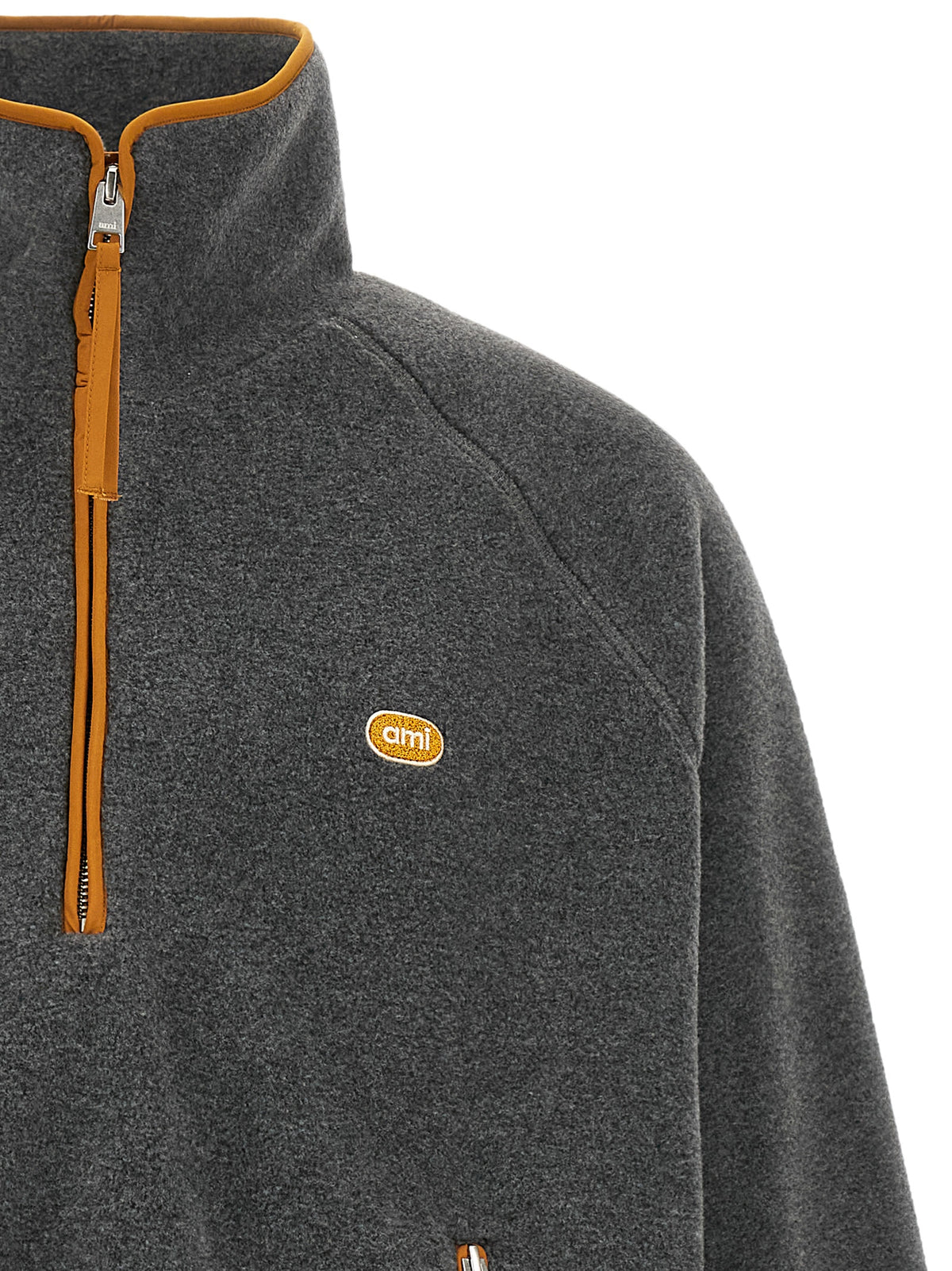 Ami Paris Unisex Orange Grey Vareuse Sweatshirt AMI PARIS