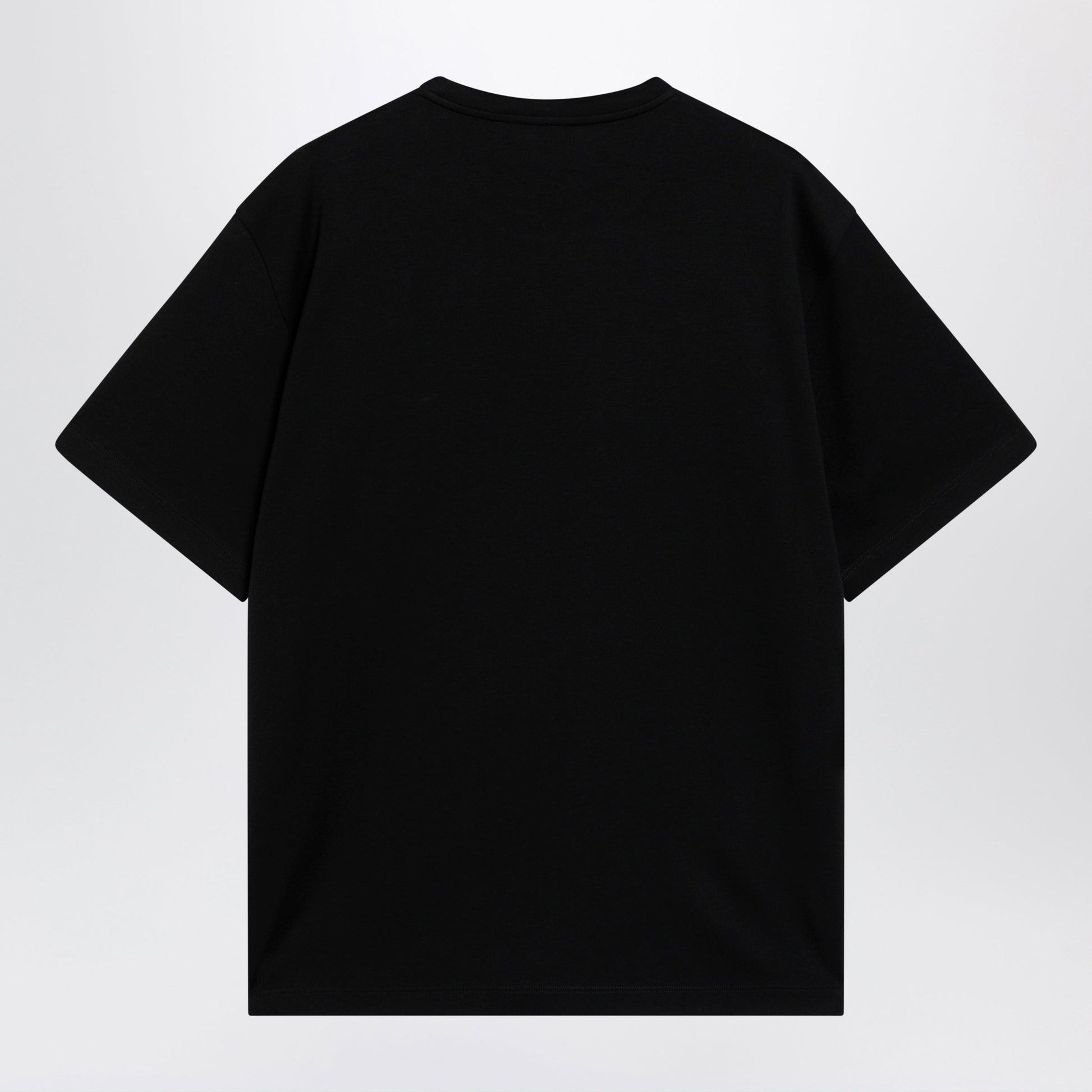 Prada Boxy Cotton Crew-Neck T-Shirt In Black Men PRADA