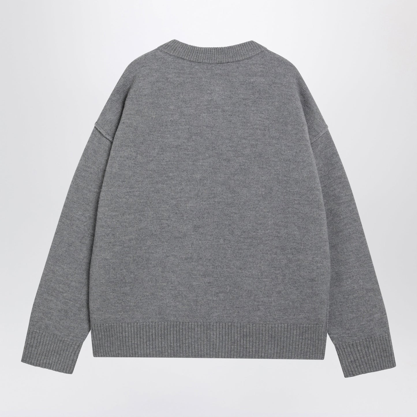 Ami Paris Grey Ami De Coeur Cardigan Men AMI PARIS