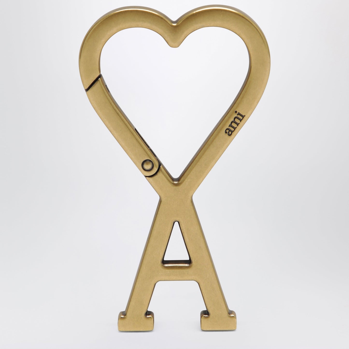 Ami Paris Ami De Cå“Ur Keyring With Gold-Tone Metal Clasp Men AMI PARIS
