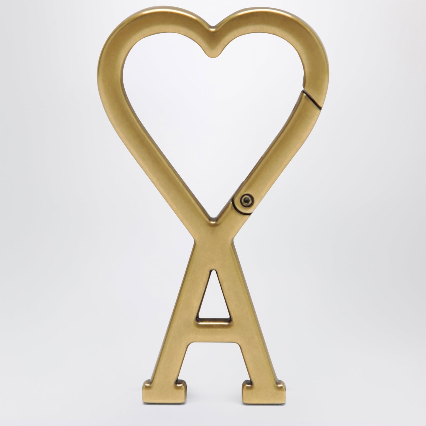 Ami Paris Ami De Cå“Ur Keyring With Gold-Tone Metal Clasp Men AMI PARIS