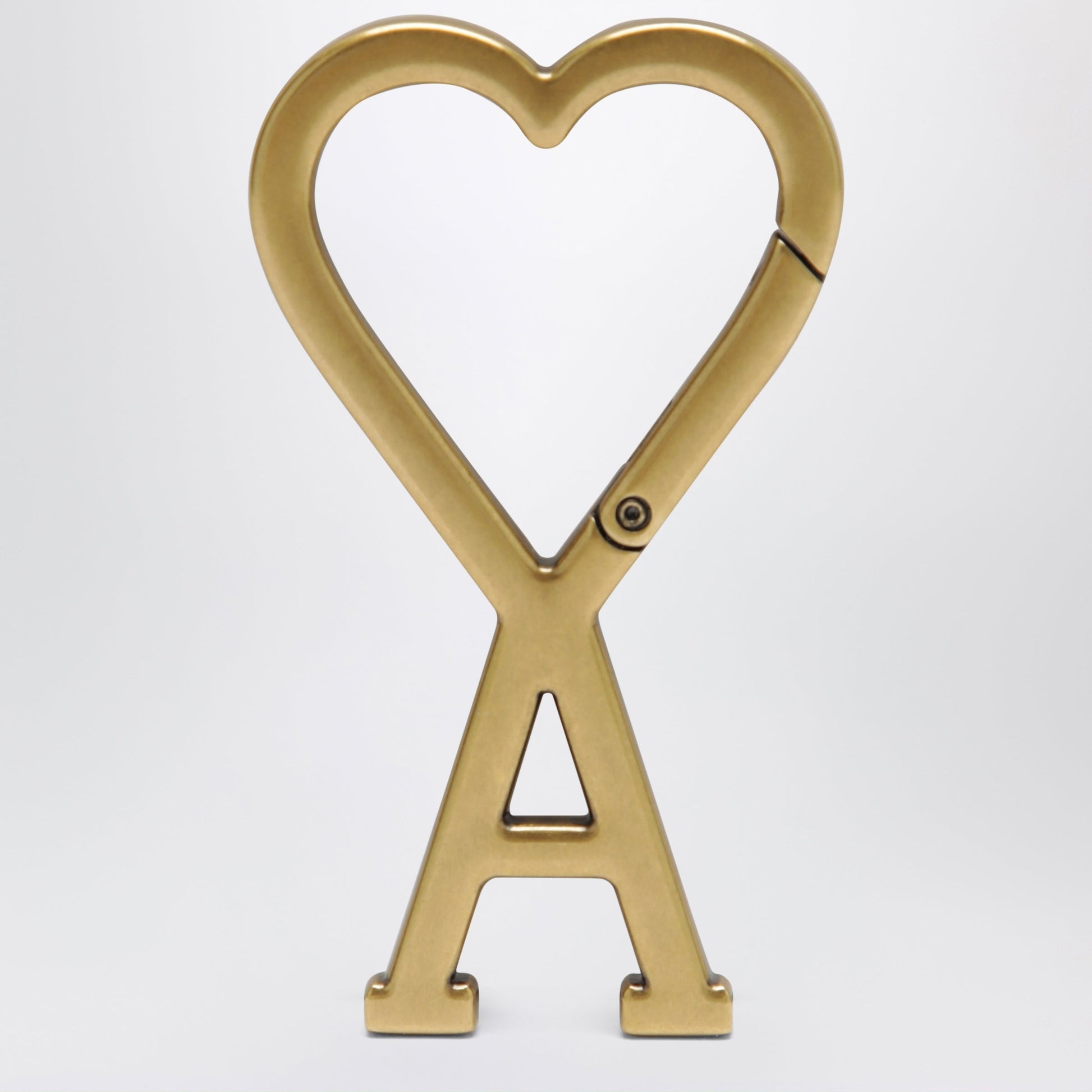 Ami Paris Ami De Cå“Ur Keyring With Gold-Tone Metal Clasp Men AMI PARIS