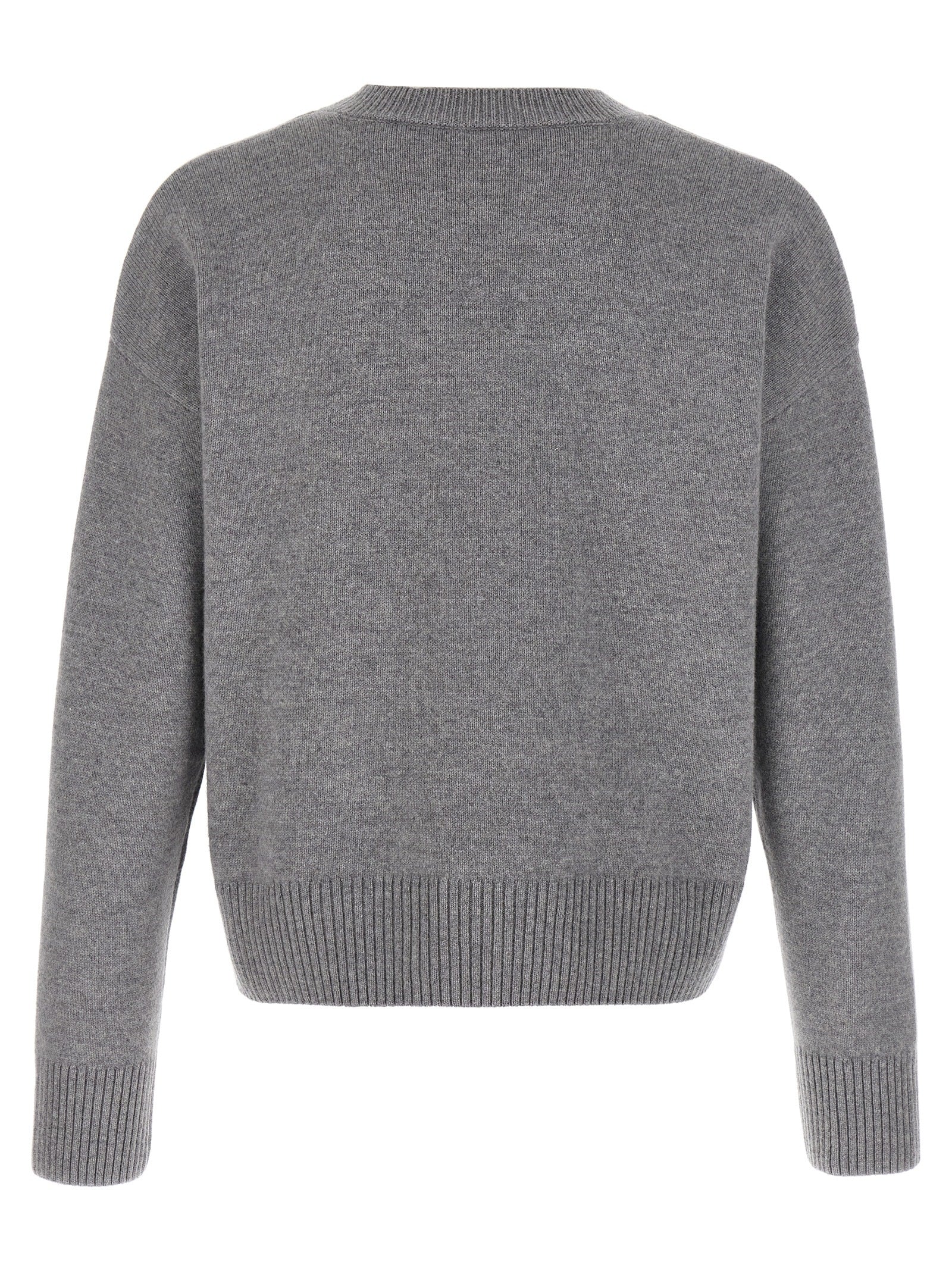 Ami Paris Men Puff Logo Patch Sweater AMI PARIS