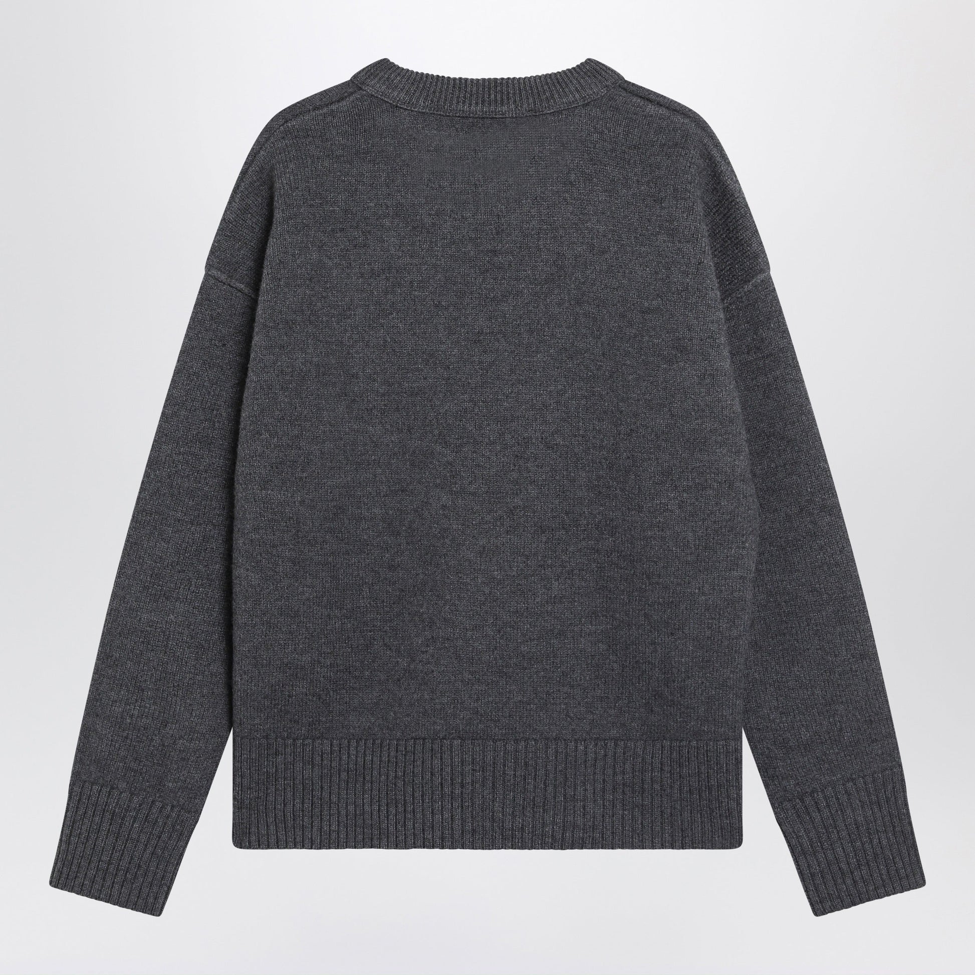 Ami Paris Dark Grey Ami De Coeur Sweater Men AMI PARIS