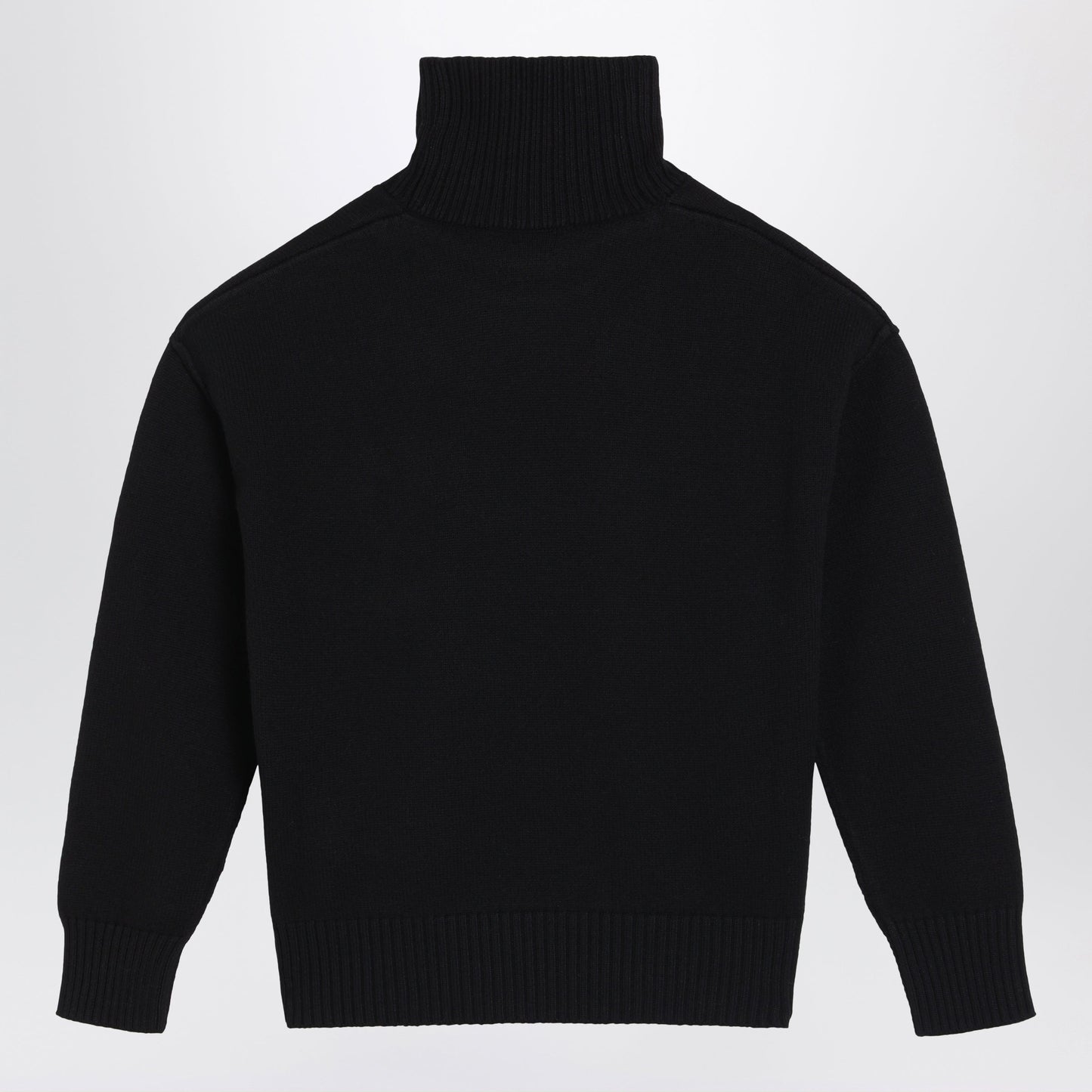 Ami Paris Black Ami De Coeur Turtleneck Sweater Men AMI PARIS