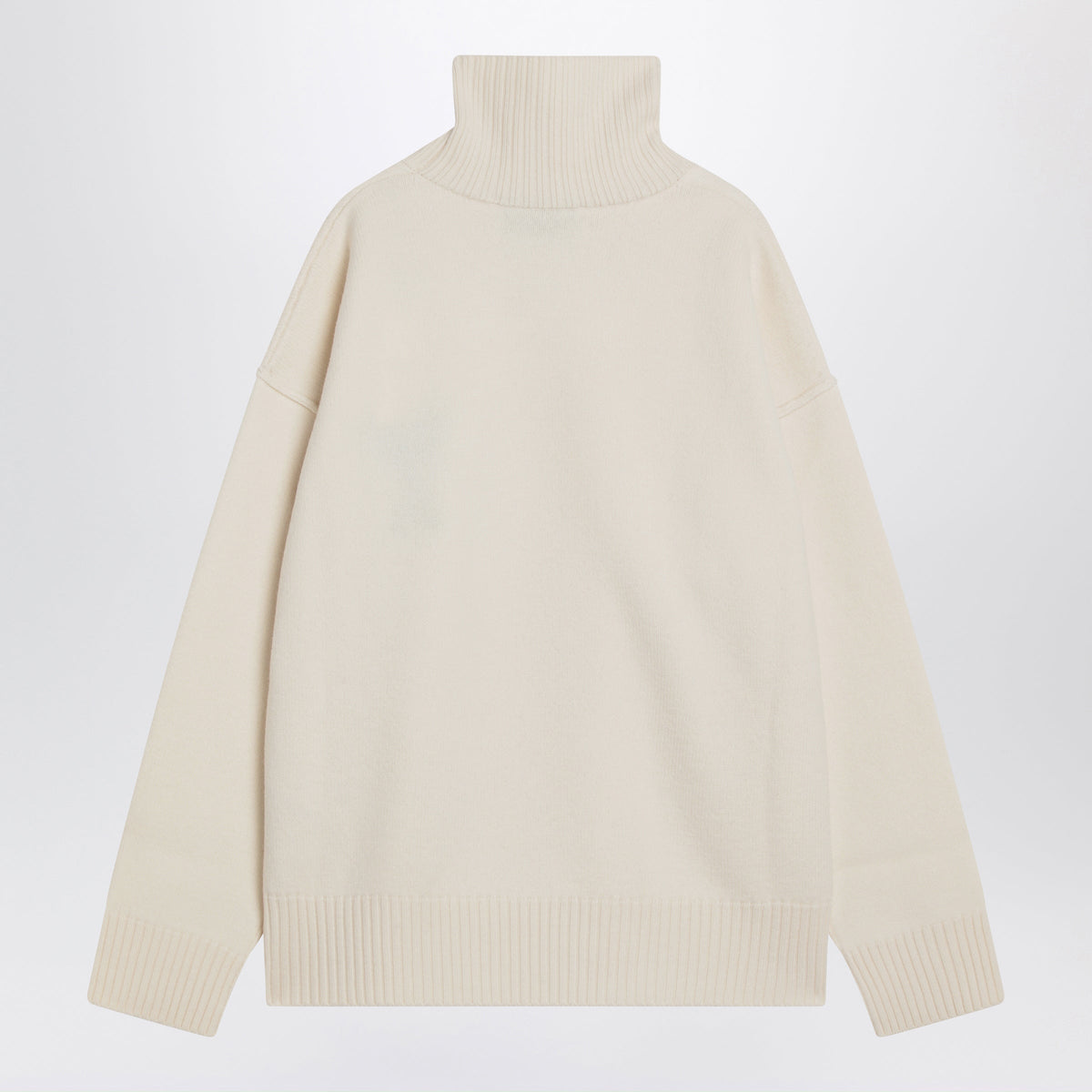 Ami Paris White Ami De Coeur Turtleneck Sweater Men AMI PARIS