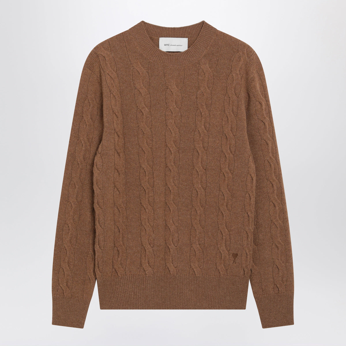 Ami Paris Camel Merino Wool Sweater Women AMI PARIS