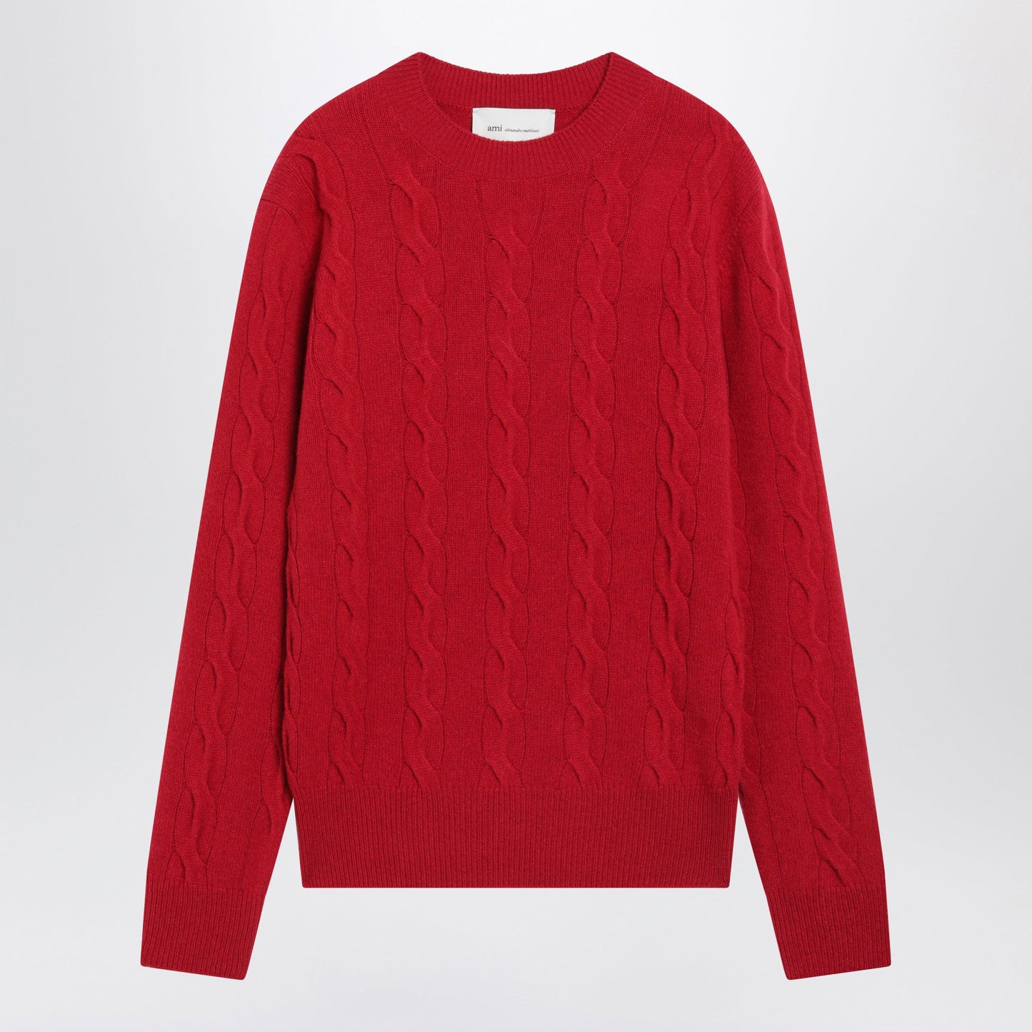 Ami Paris Red Merino Wool Sweater Women AMI PARIS