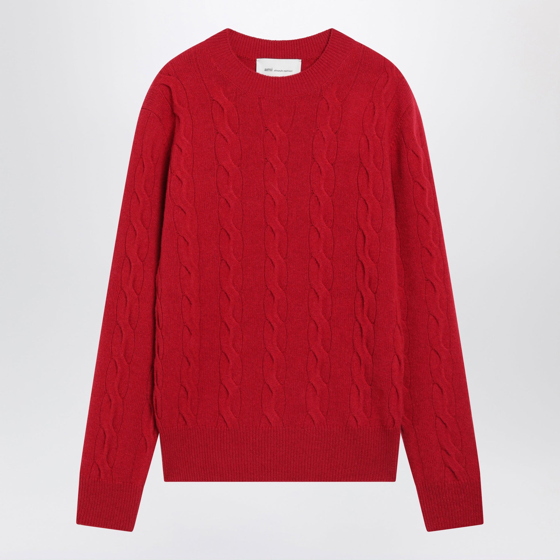Ami Paris Red Merino Wool Sweater Women AMI PARIS