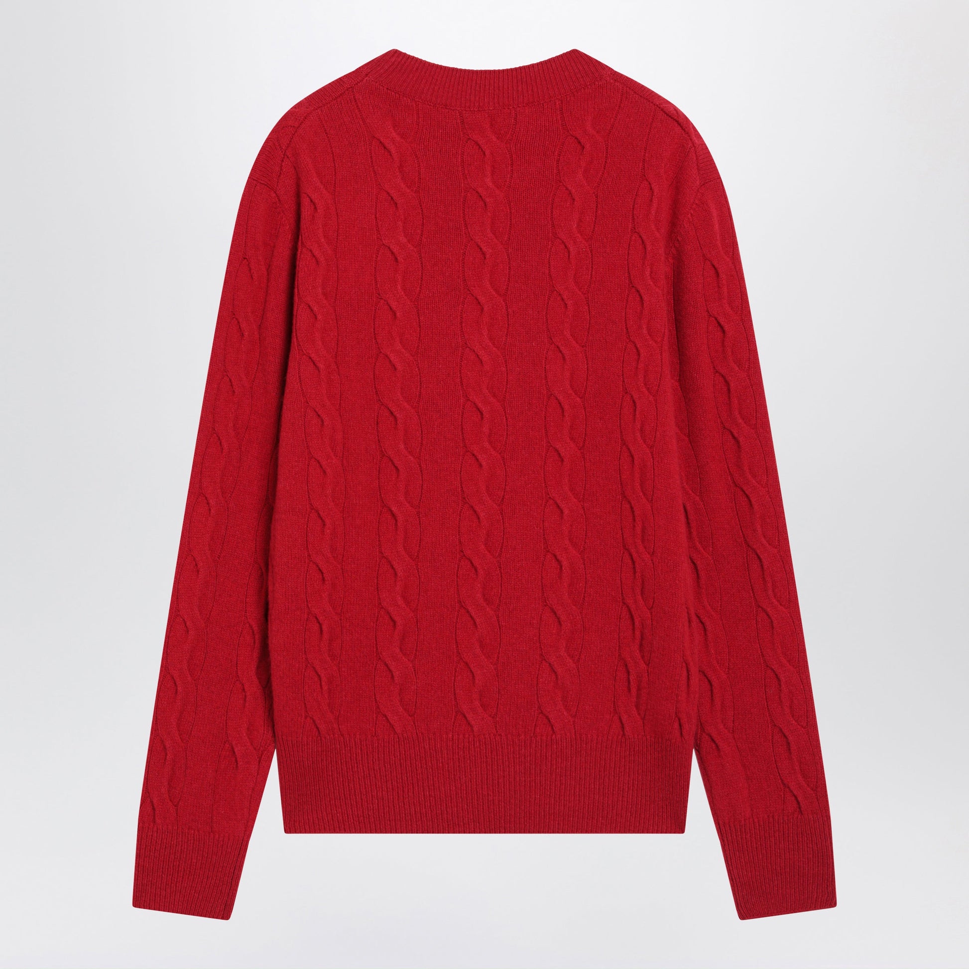 Ami Paris Red Merino Wool Sweater Women AMI PARIS