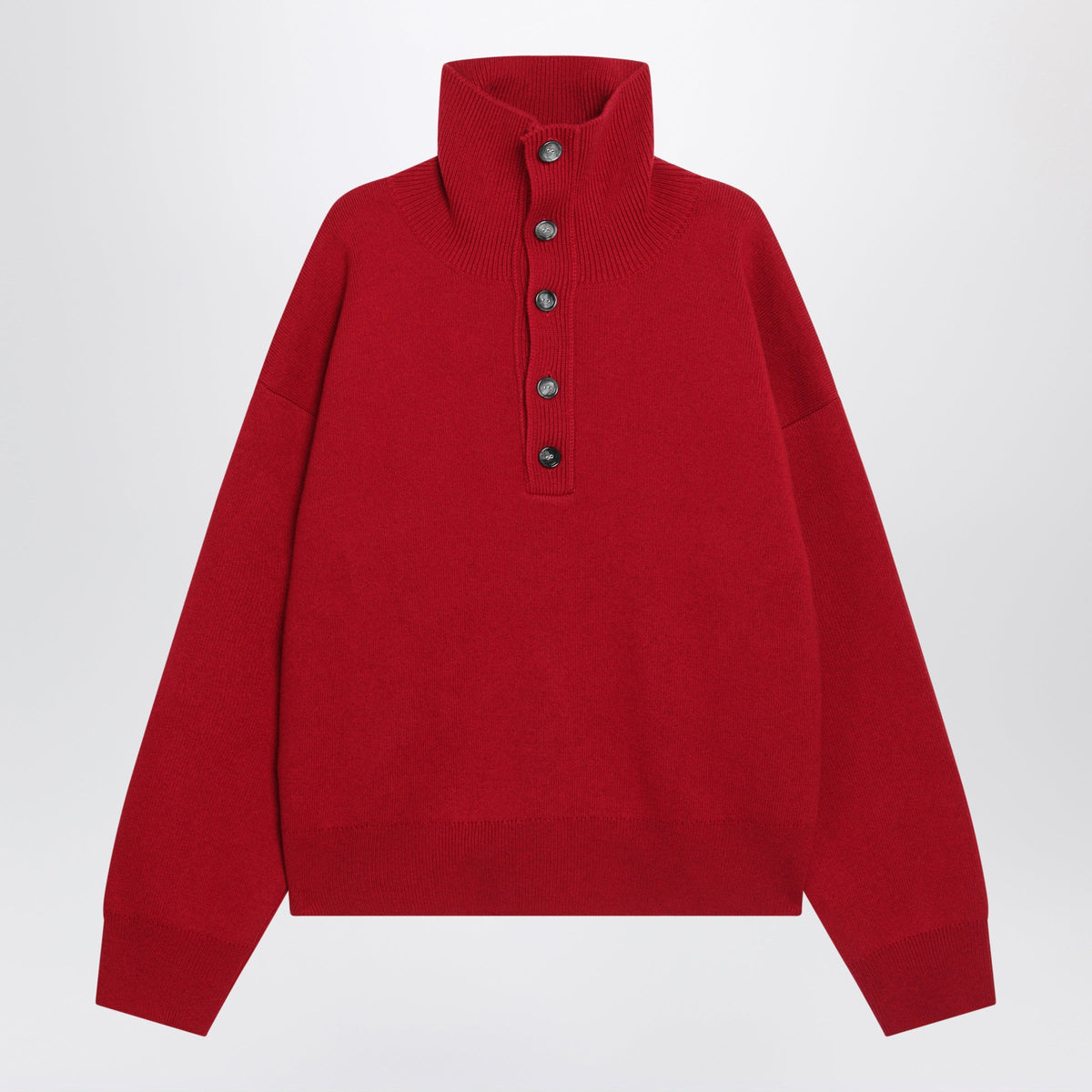 Ami Paris Ruby Red Wool Sweater Men AMI PARIS