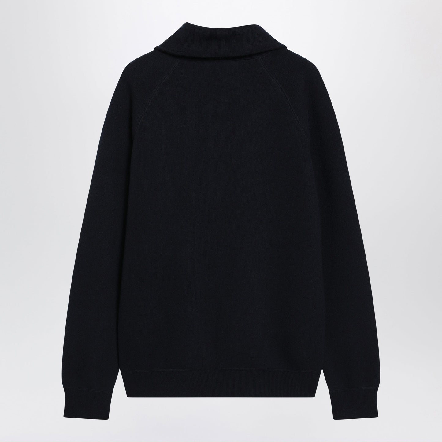 Prada Blue Wool And Cashmere Polo Shirt Men PRADA