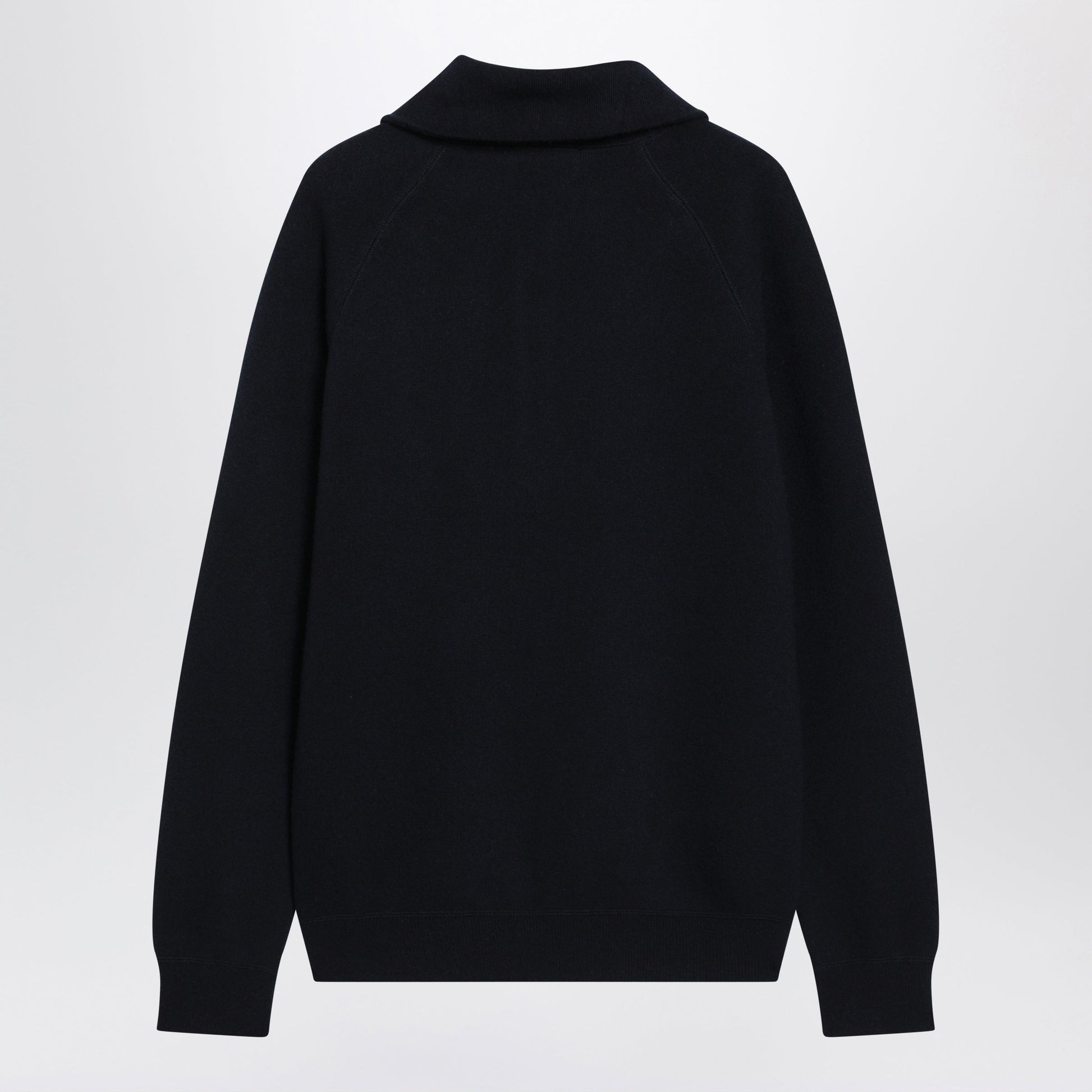 Prada Blue Wool And Cashmere Polo Shirt Men PRADA