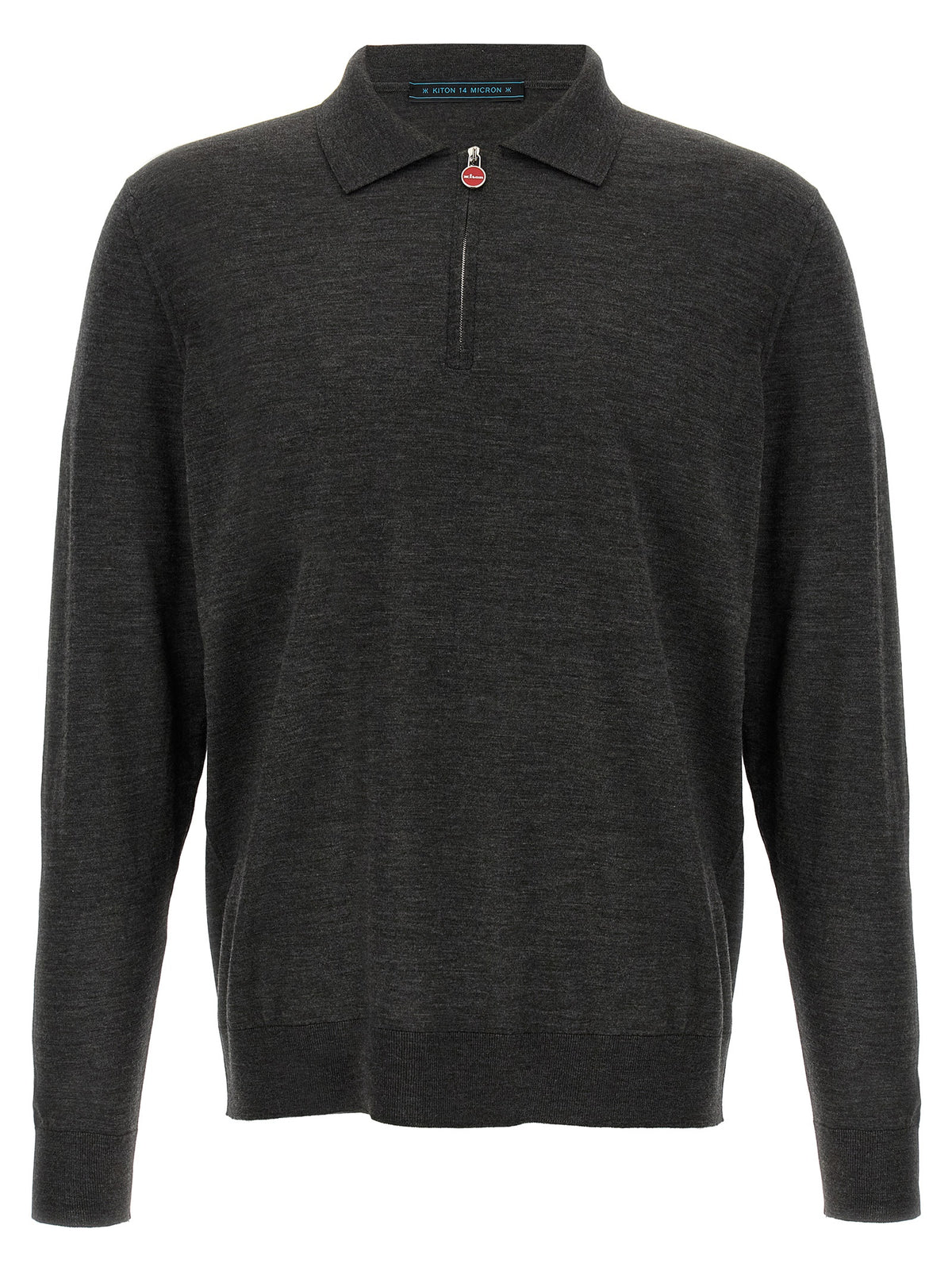 Kiton Men Halfzip Polo Shirt KITON