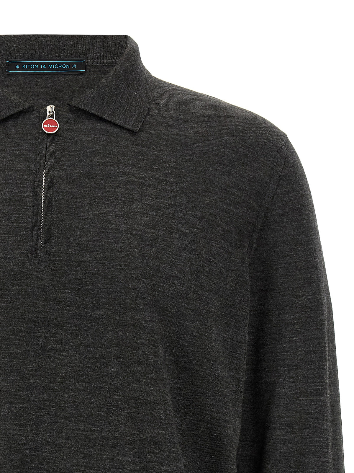 Kiton Men Halfzip Polo Shirt KITON