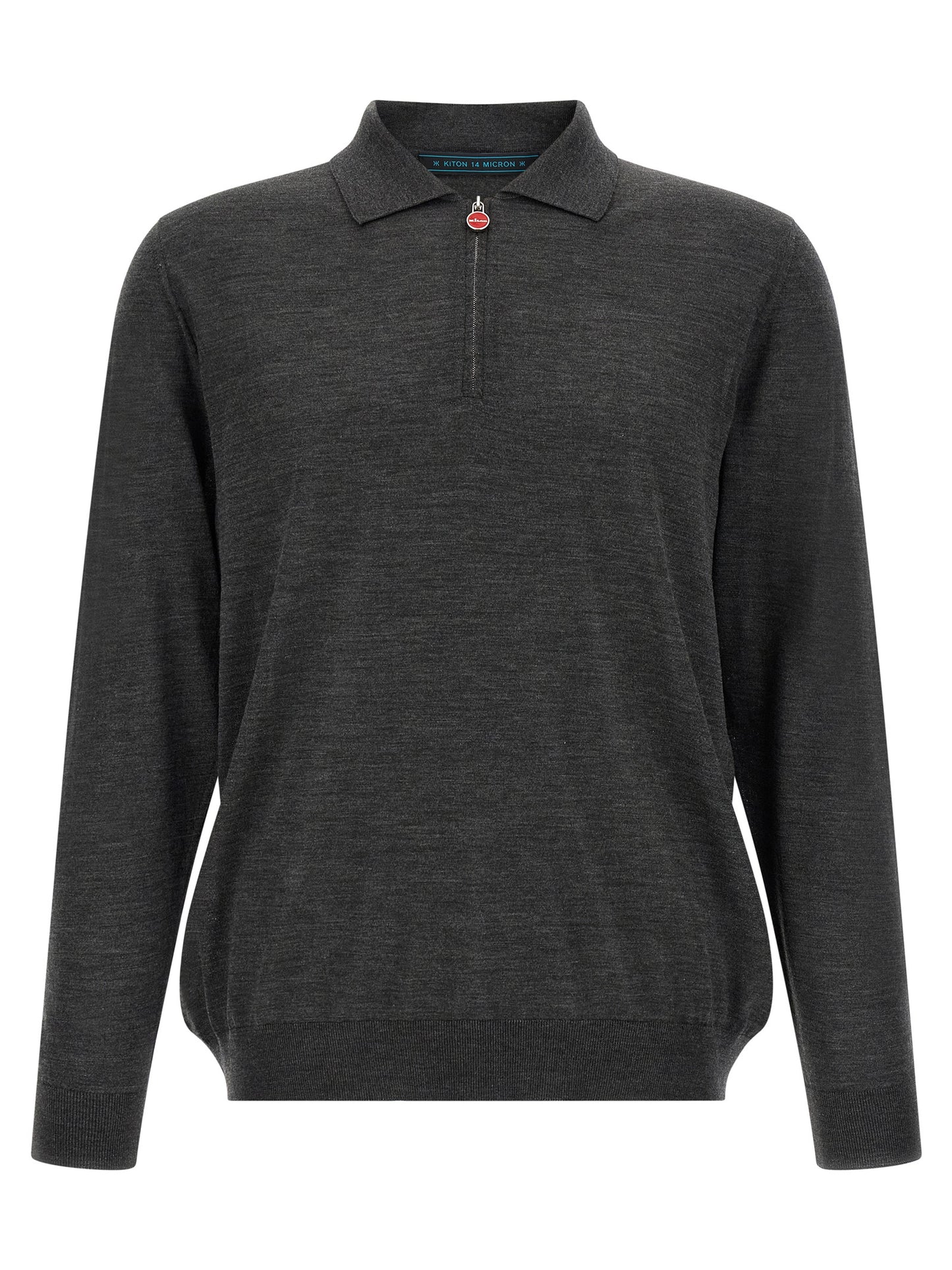 Kiton Men Wool Polo Shirt 14 Microns KITON