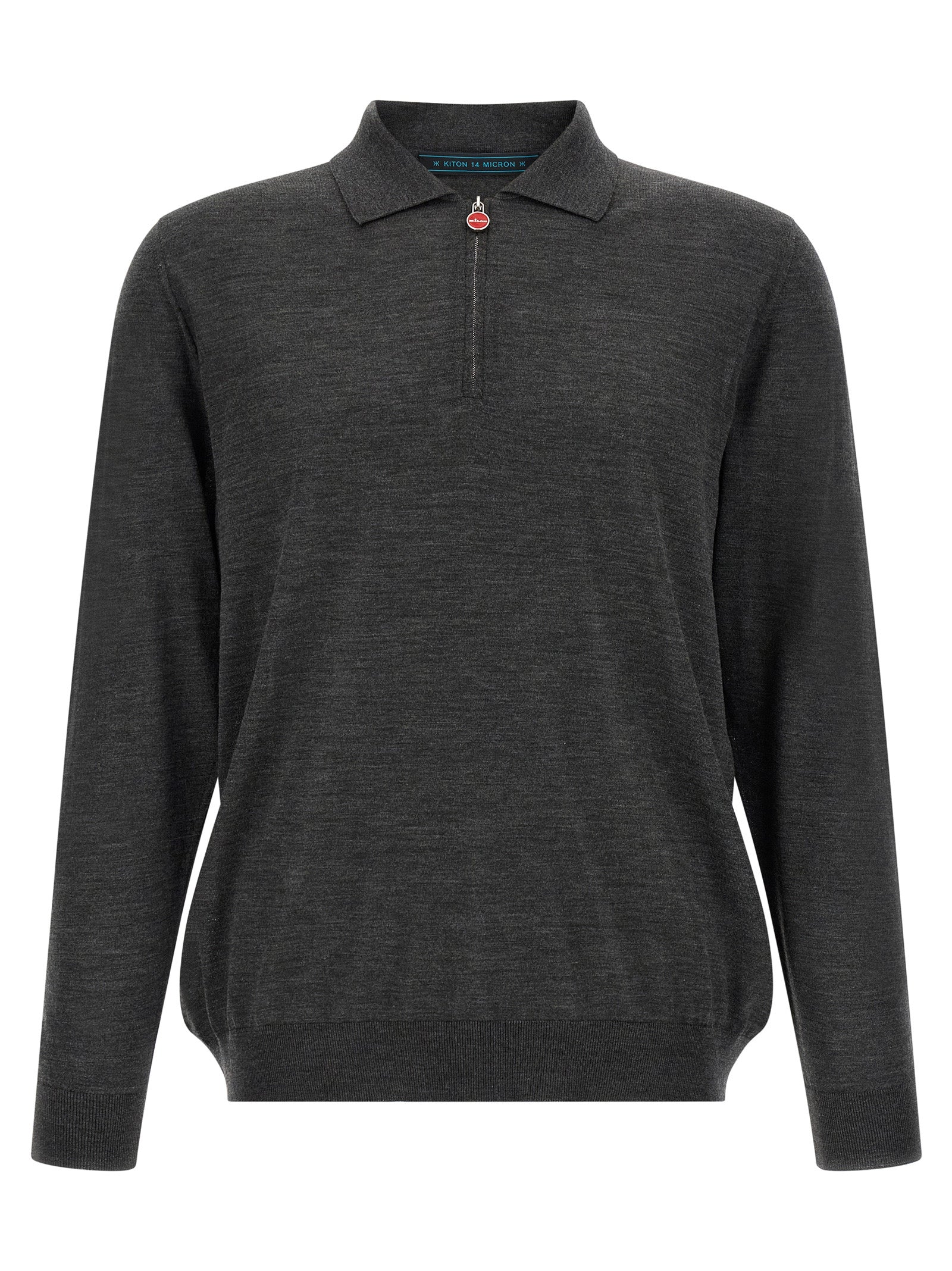 Kiton Men Wool Polo Shirt 14 Microns KITON