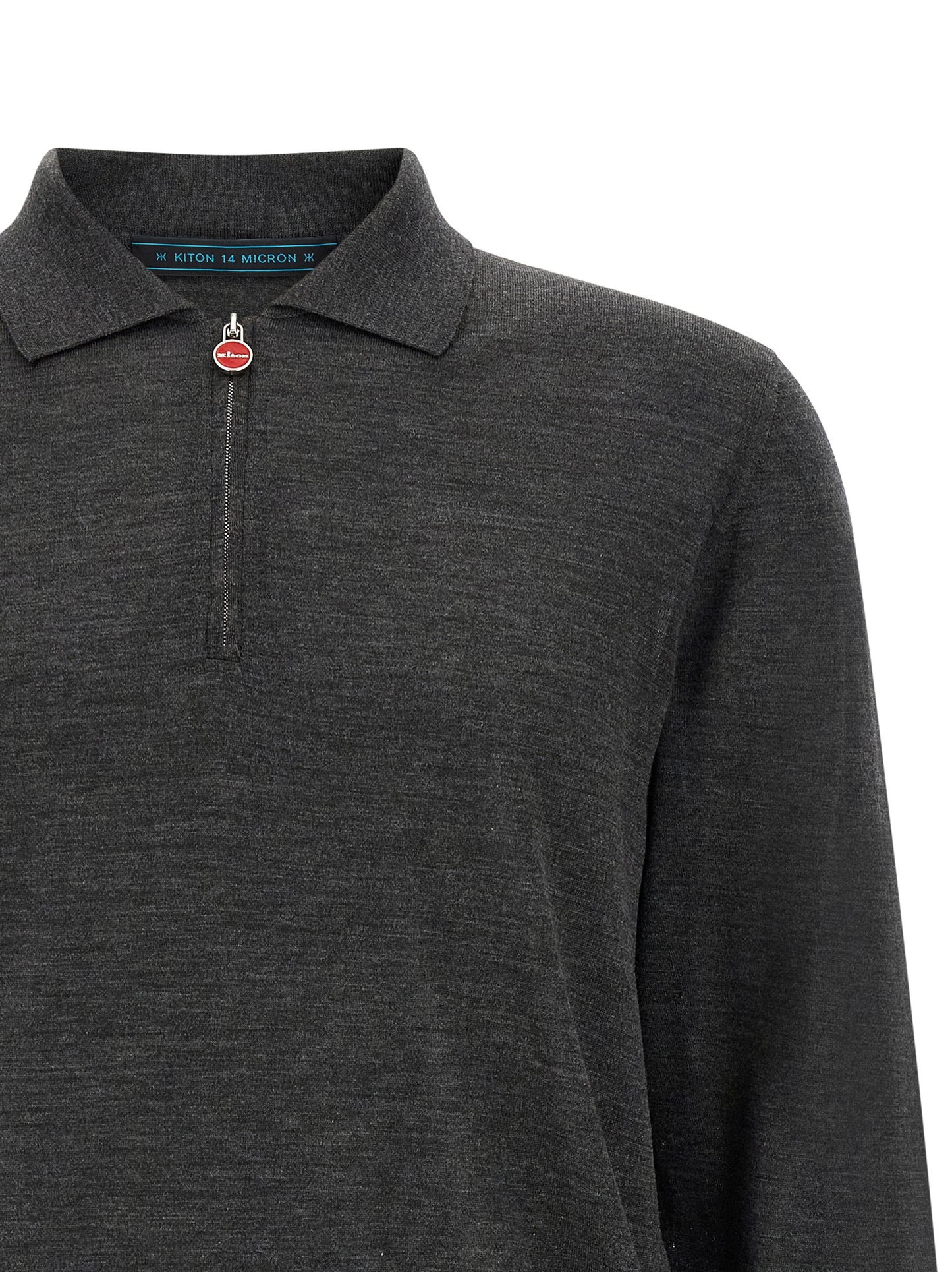 Kiton Men Wool Polo Shirt 14 Microns KITON