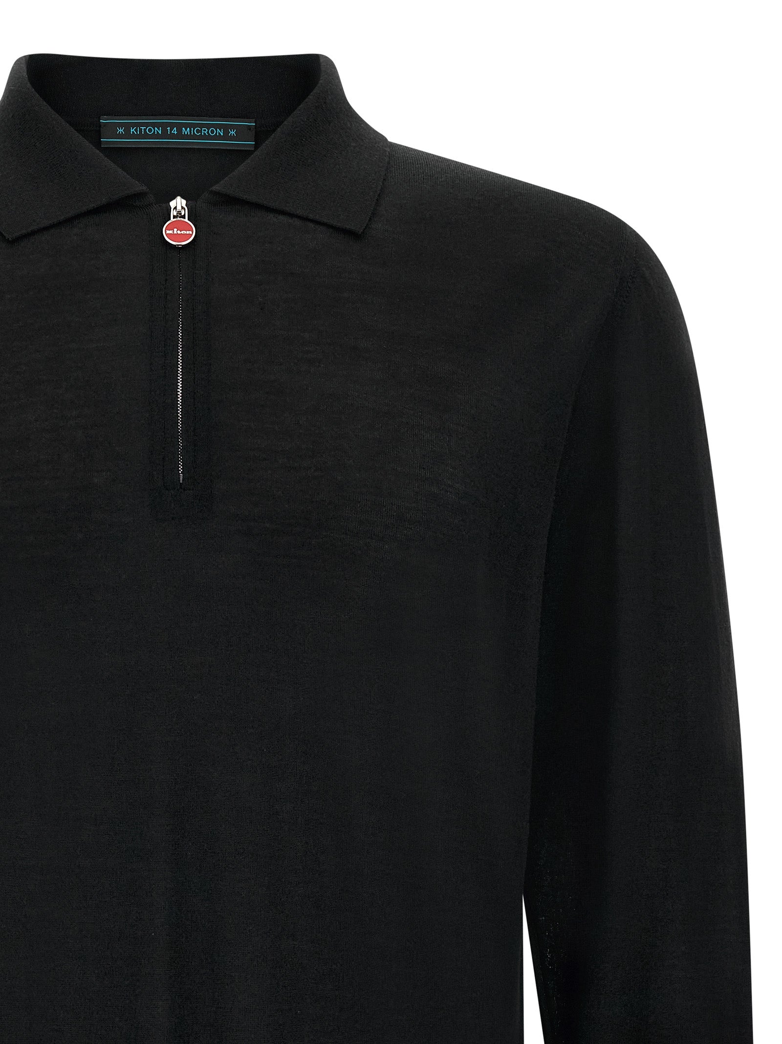 Kiton Men Wool Polo Shirt 14 Microns KITON