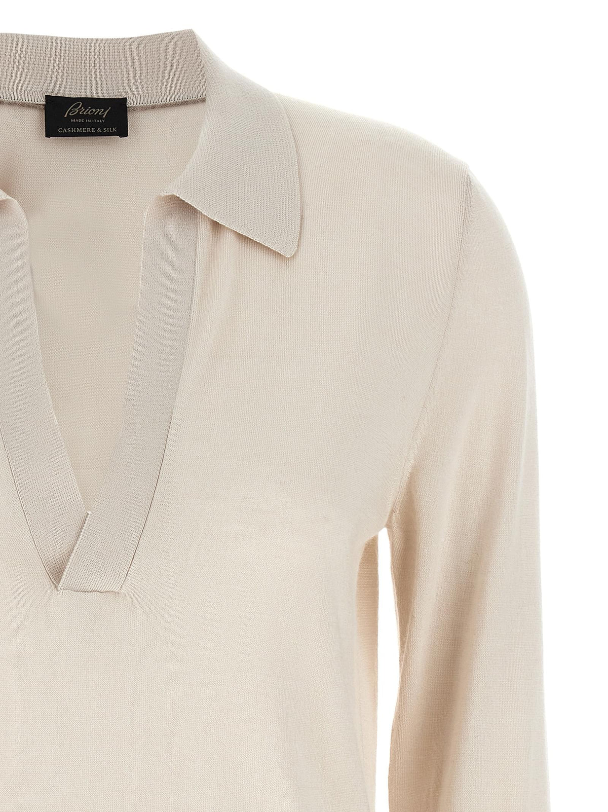 Brioni Women Cashmere And Silk Polo Shirt BRIONI