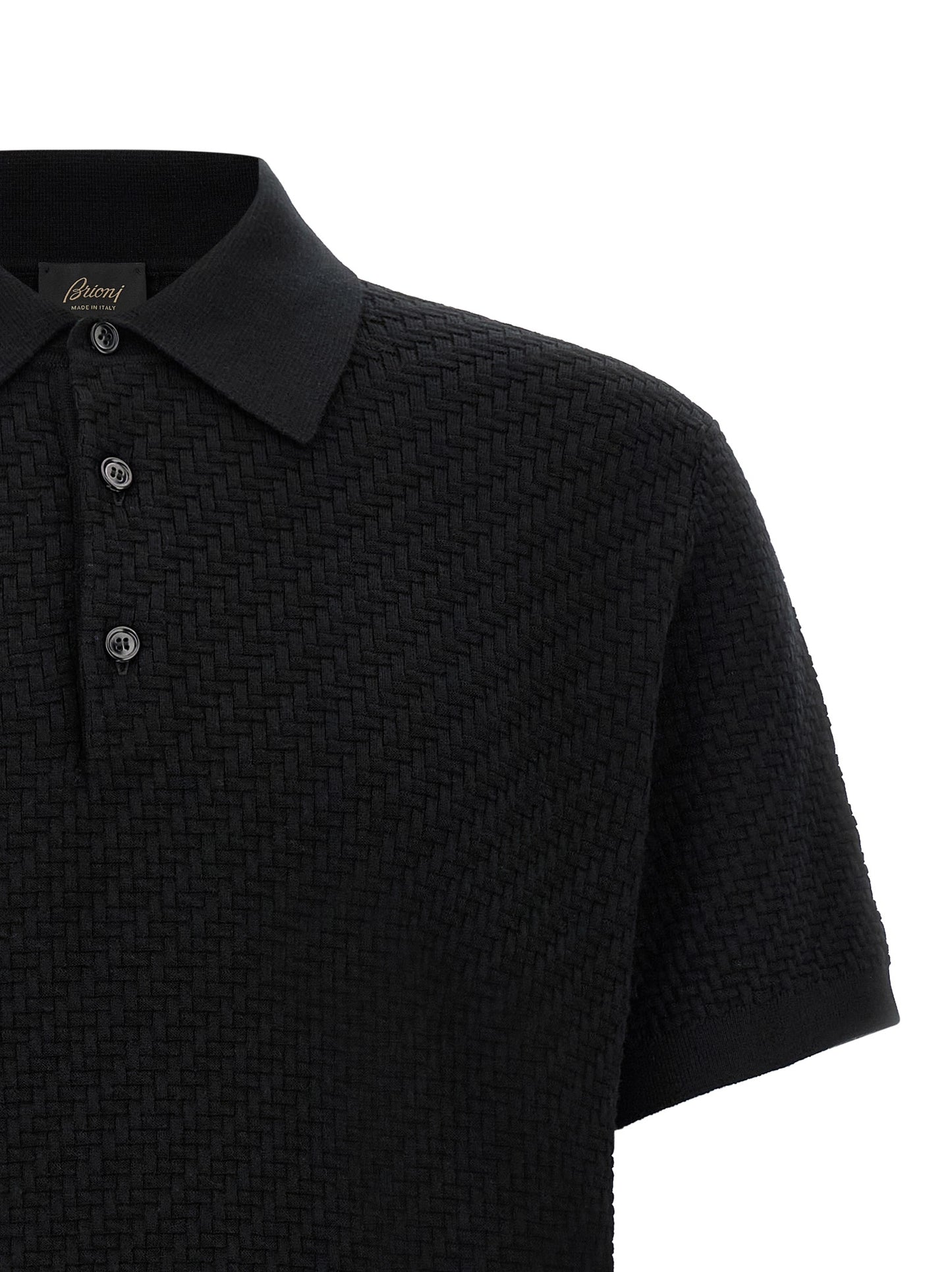 Brioni Men 'Trama' Weaving Polo BRIONI