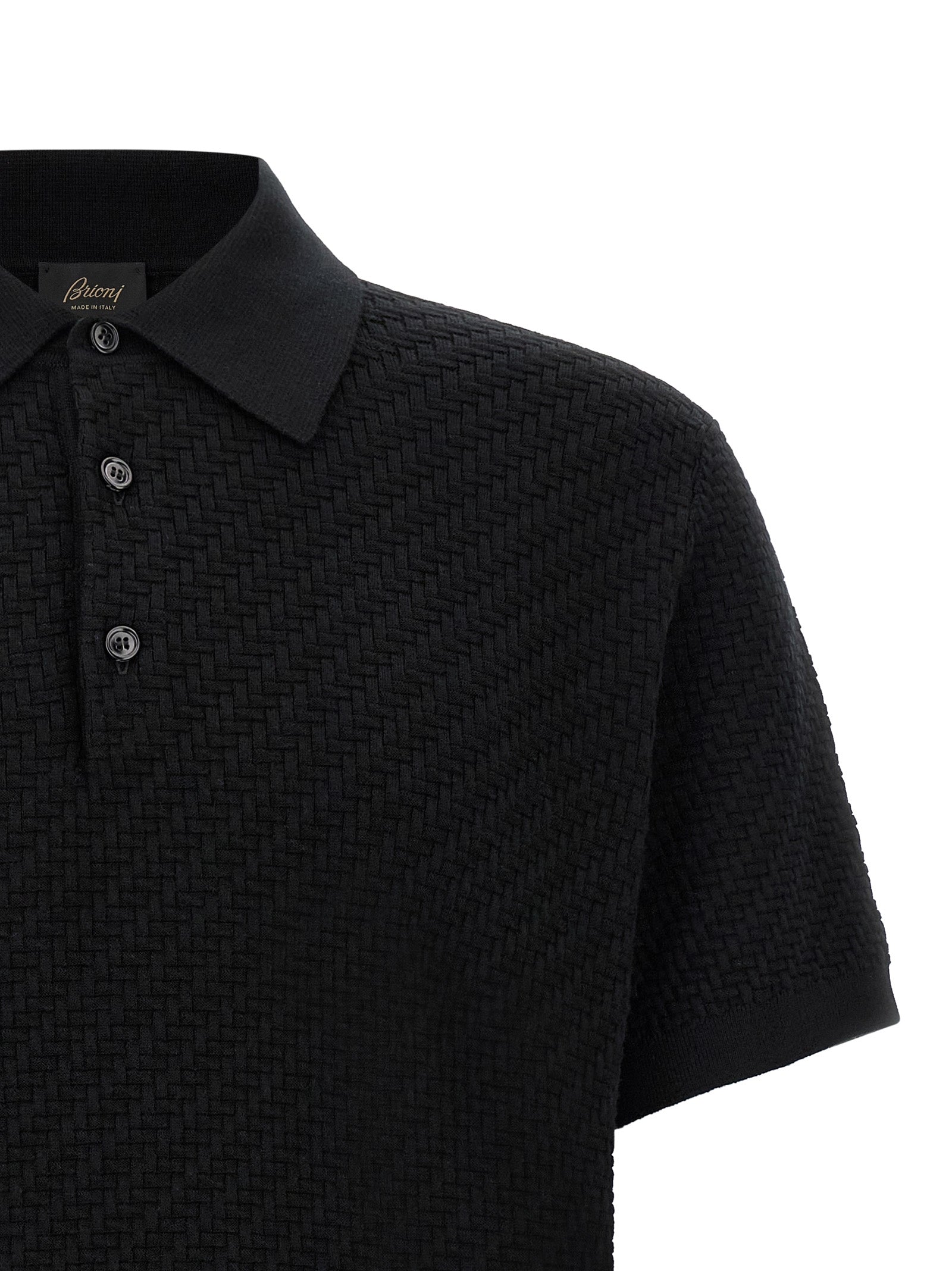 Brioni Men 'Trama' Weaving Polo BRIONI