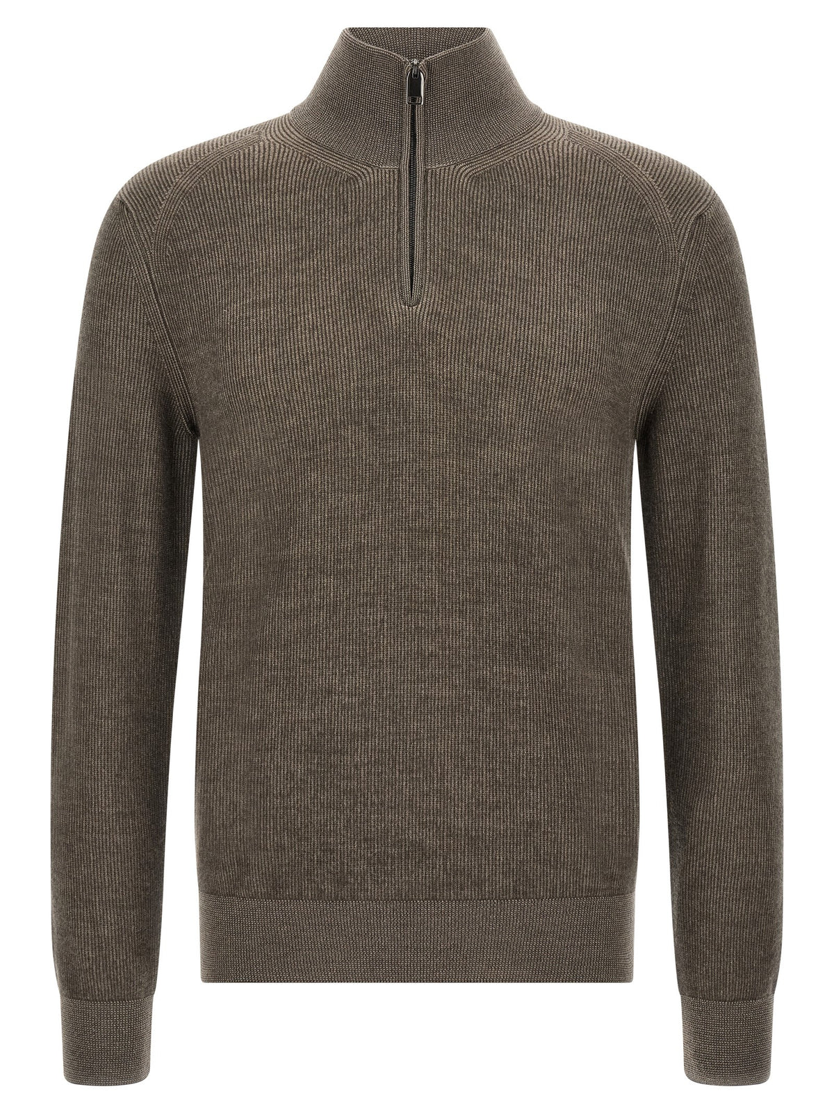 Brioni Men Brown Vanisé Sweater BRIONI
