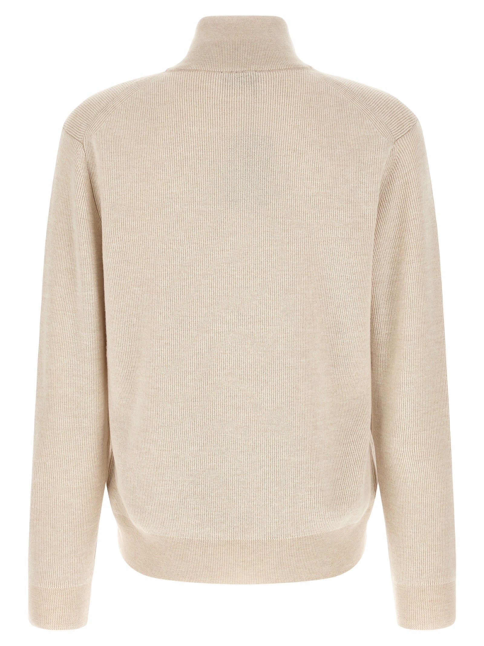 Brioni Men High Neck Sweater With Zip BRIONI