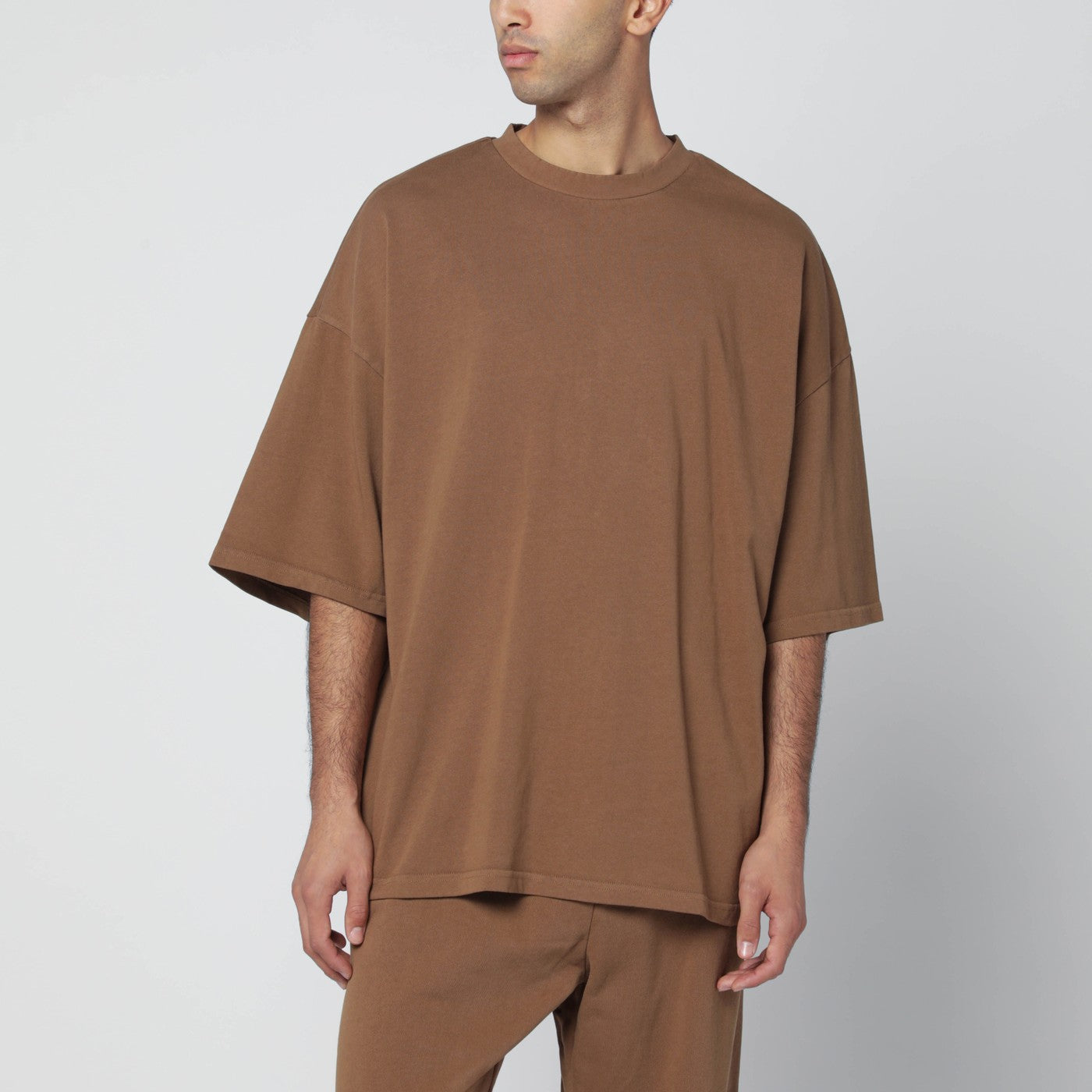 Entire Studios Brown Boxy T-Shirt Men Entire Studios