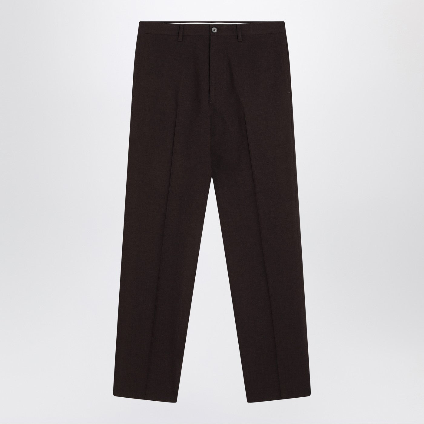 Prada Brown Wool Trousers Men PRADA