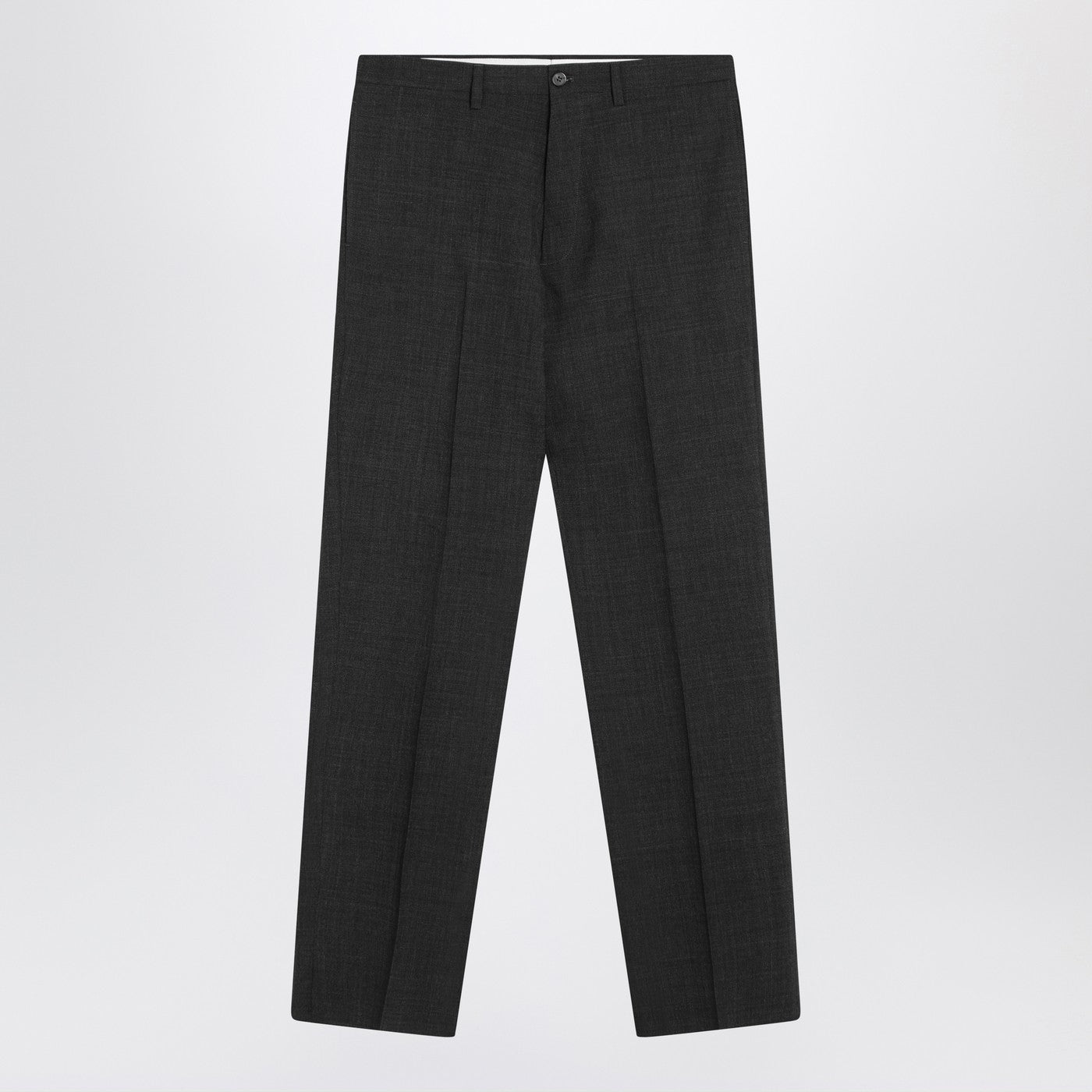 Prada Anthracite Grey Wool Trousers Men PRADA