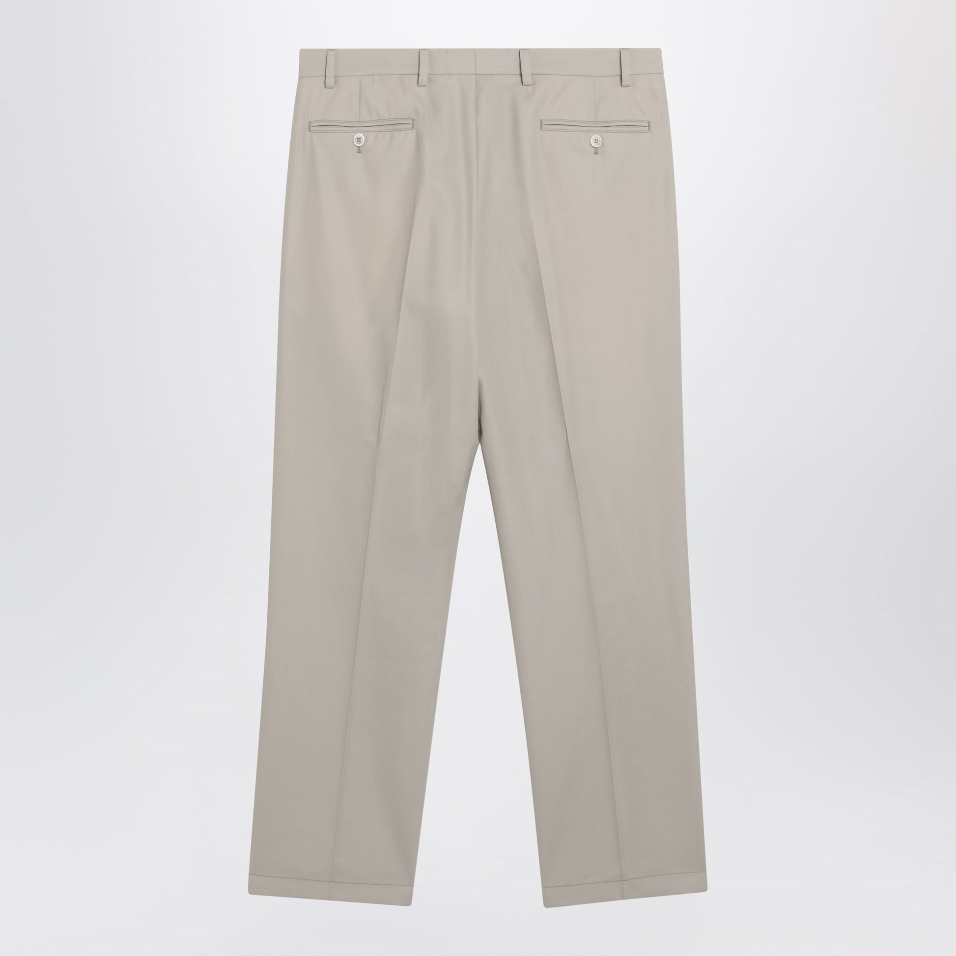Prada Sand-Colored Cotton Trousers Men PRADA