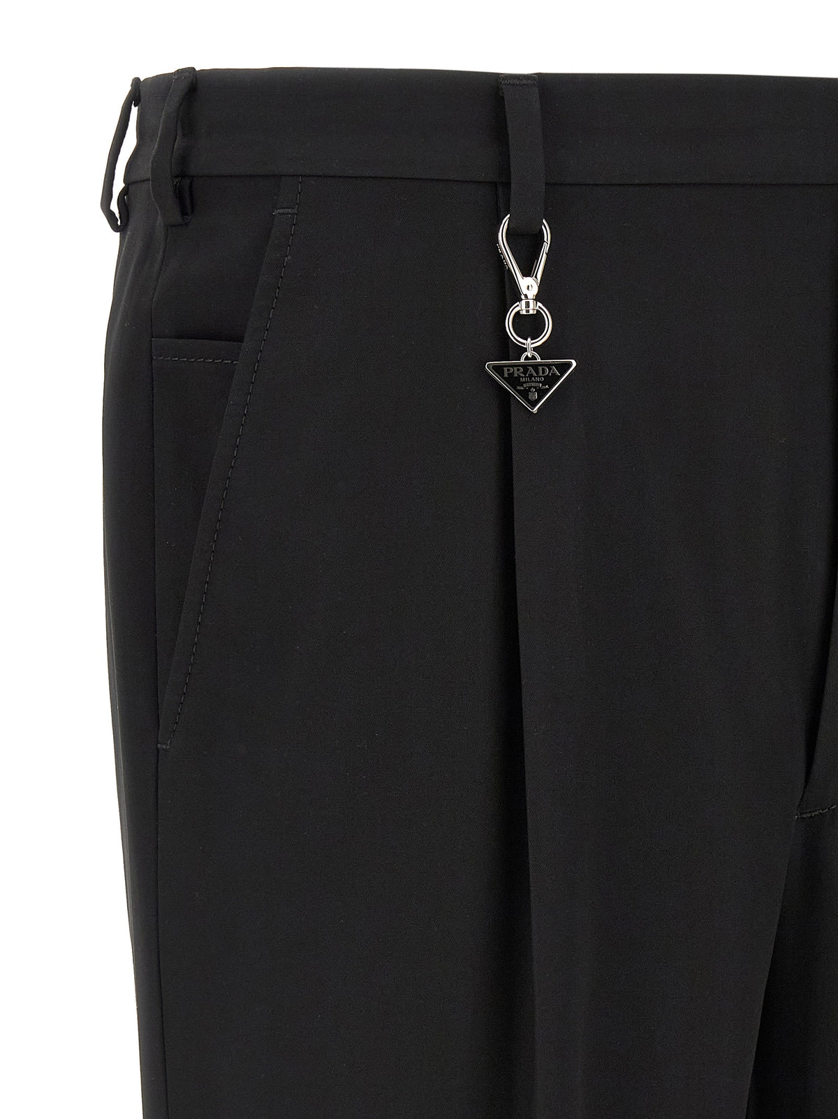 Prada Men Logo Keyring Pants PRADA