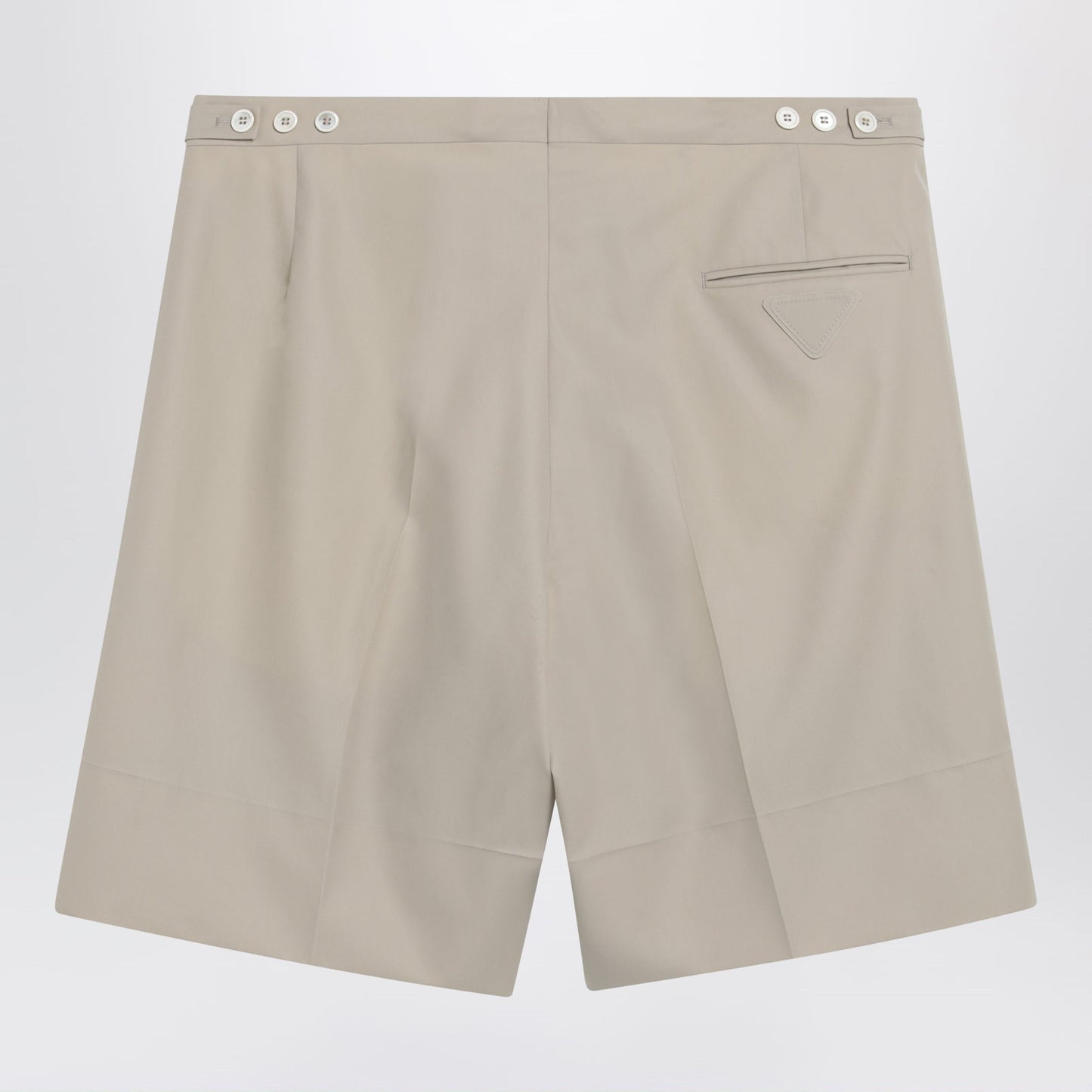 Prada Sand-Colored Cotton Bermuda Shorts Men PRADA