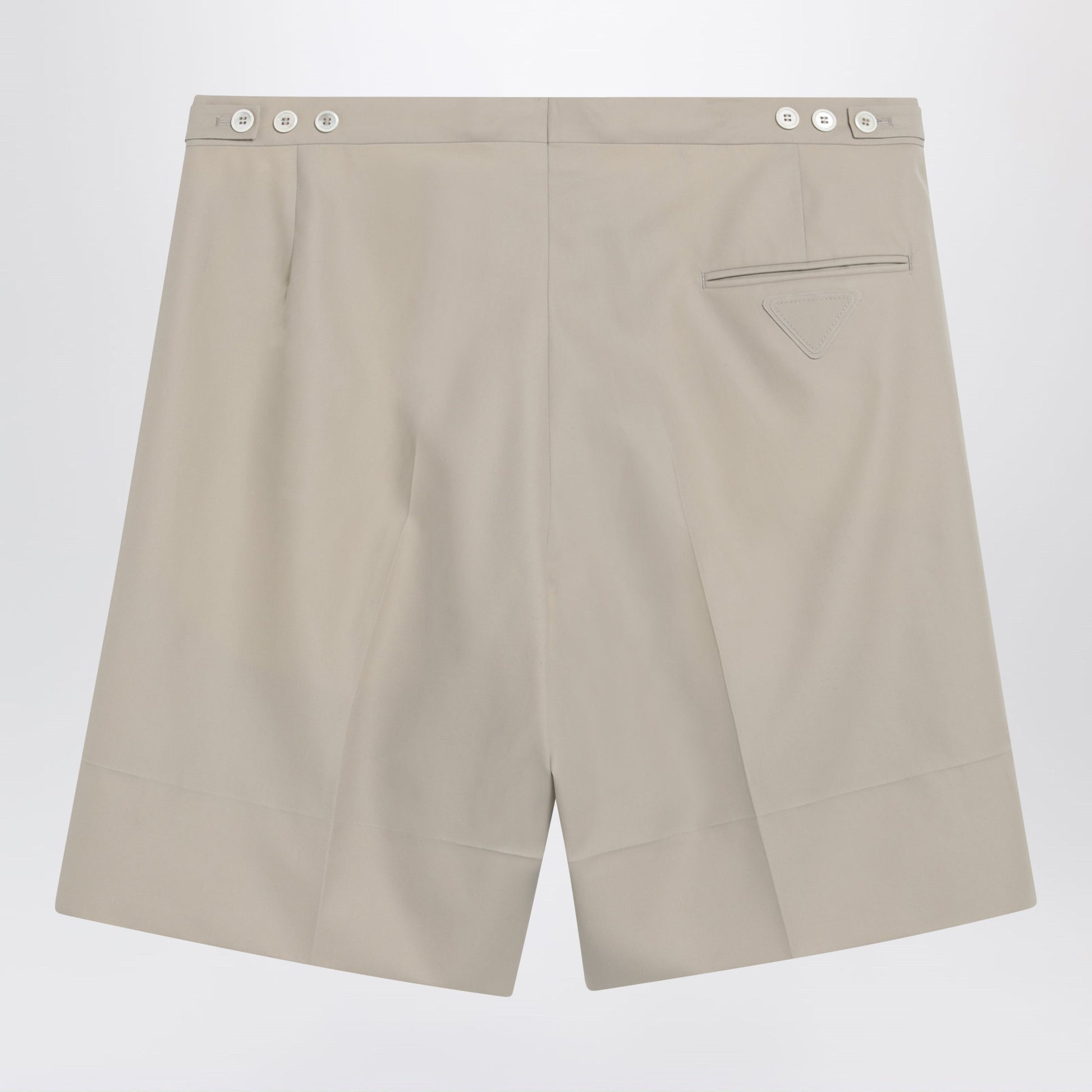 Prada Sand-Colored Cotton Bermuda Shorts Men PRADA