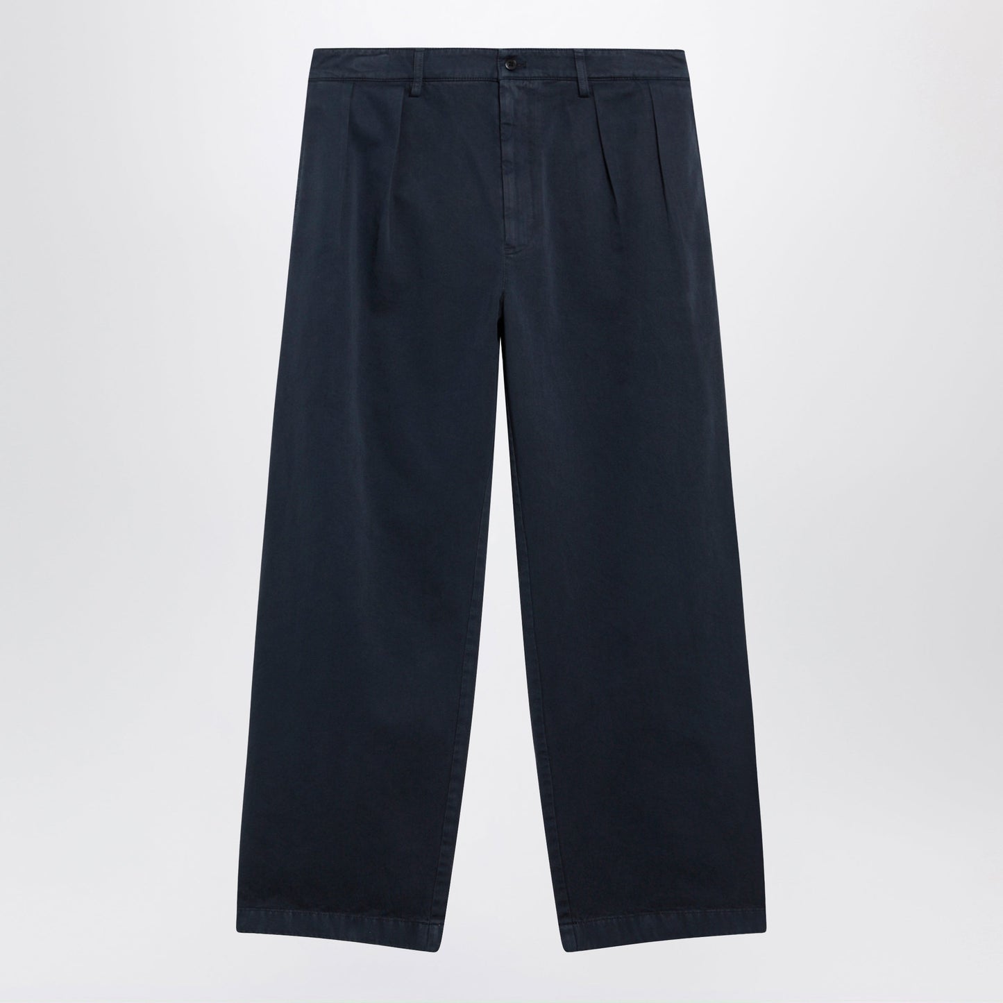 Prada Blue Cotton Trousers Men PRADA