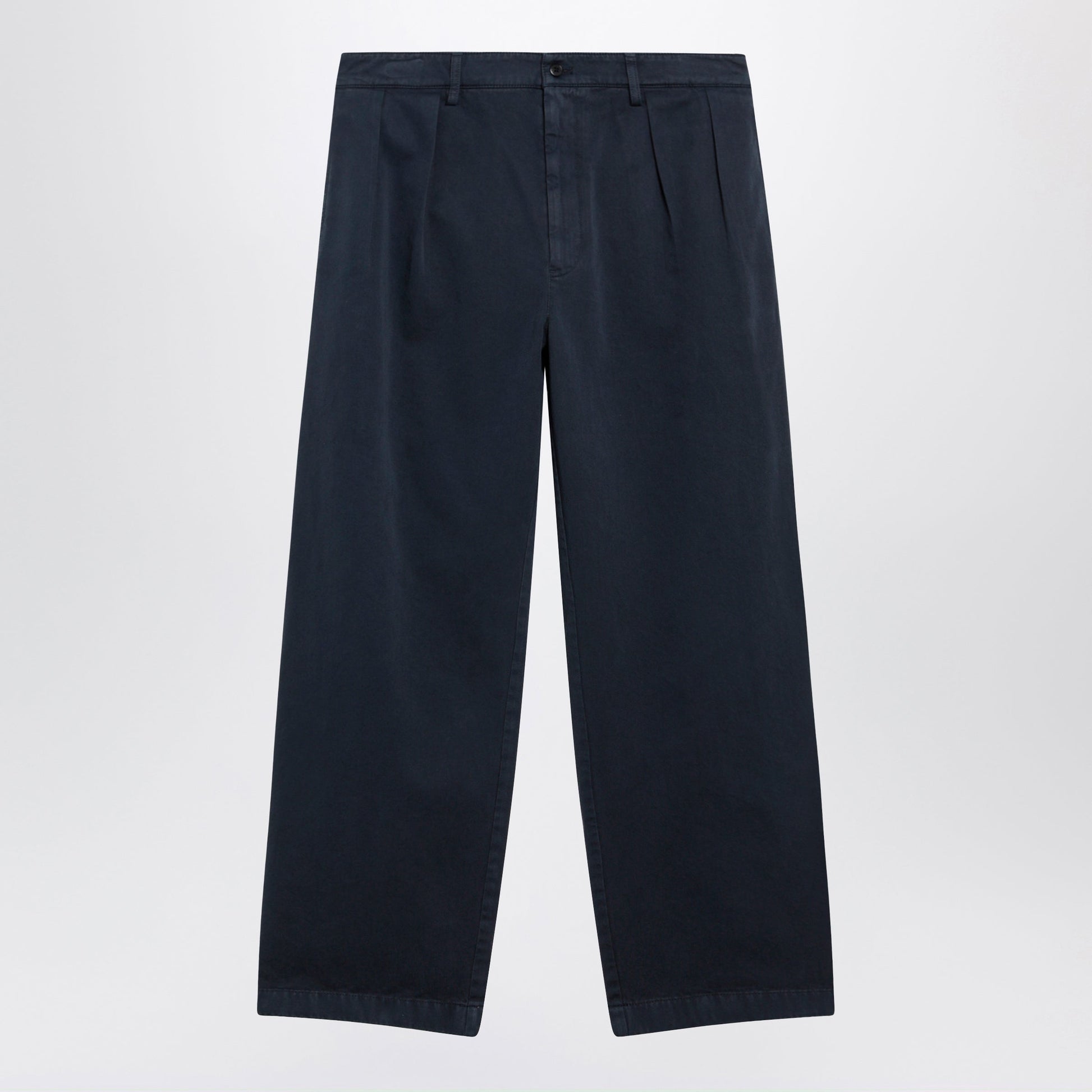 Prada Blue Cotton Trousers Men PRADA