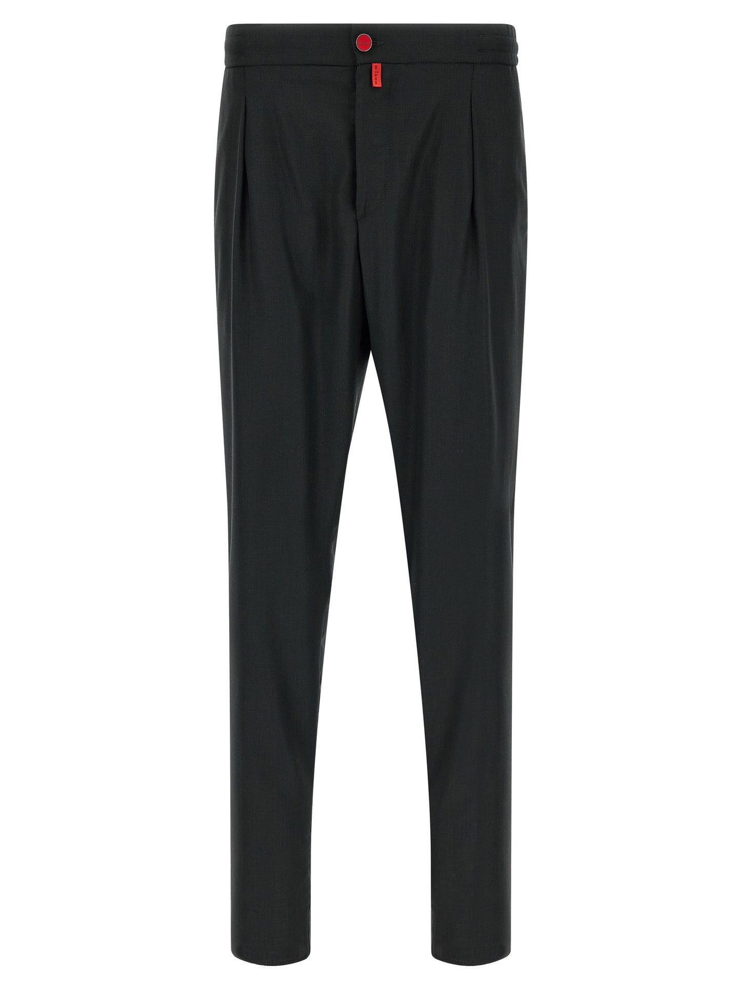 Kiton Men Red Button Pants KITON